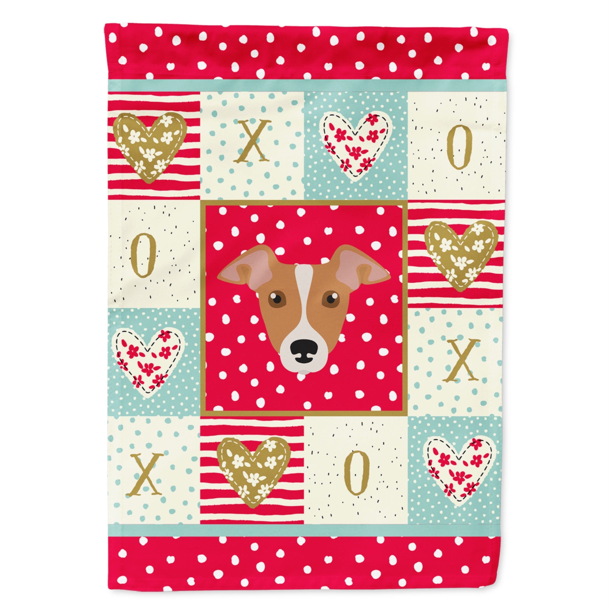 Italian Greyhound Love Flag Garden Size