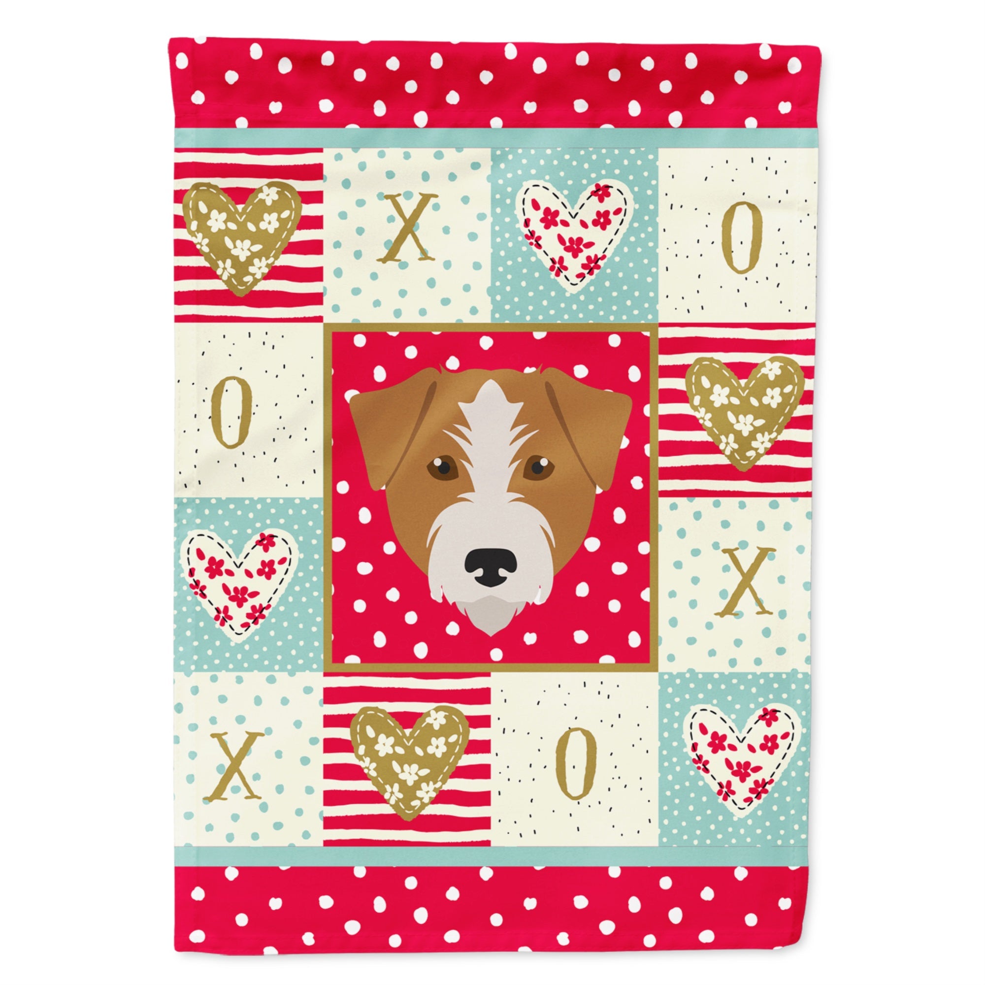 Kromfohrlander Love Flag Garden Size