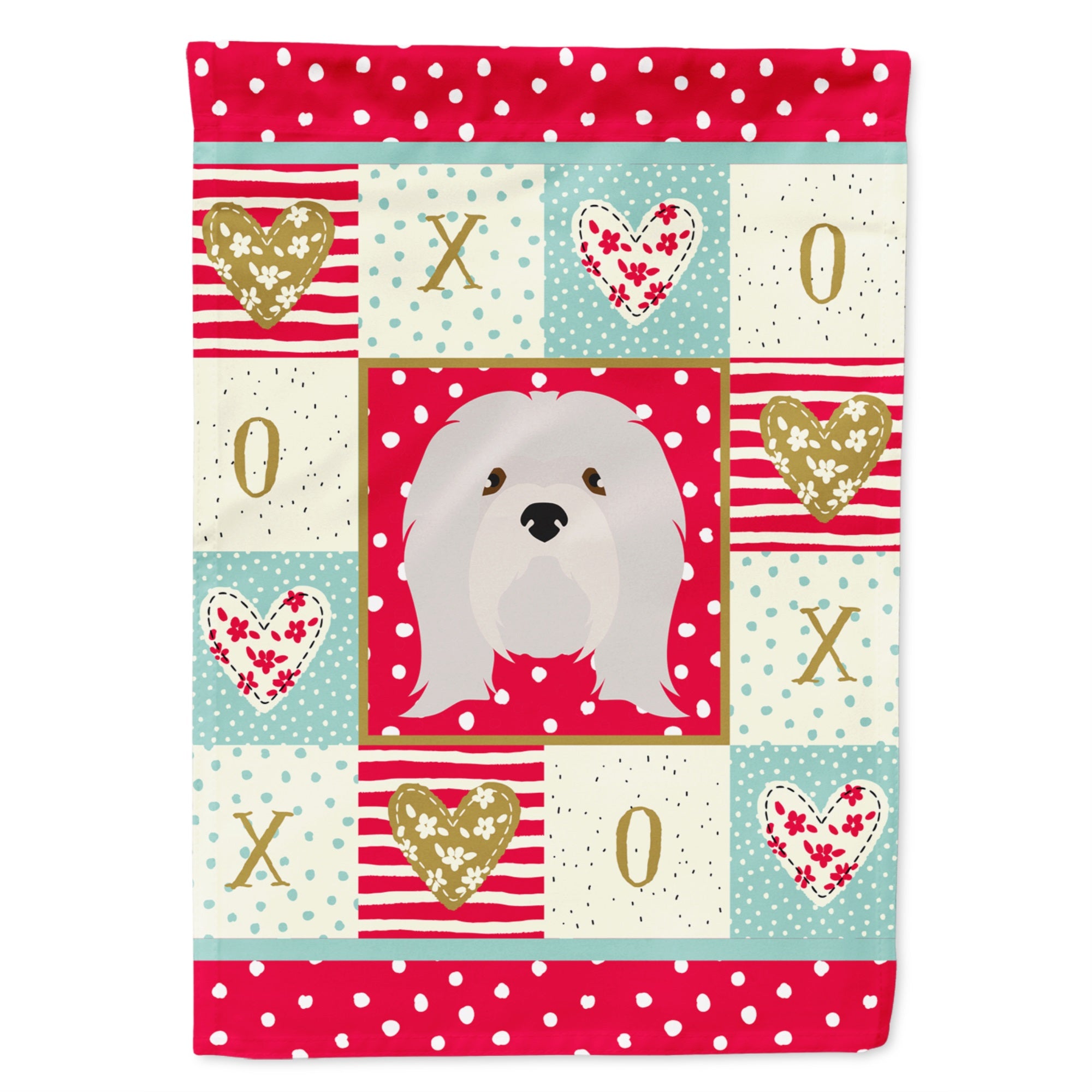 Lhasa Apso Love Flag Garden Size