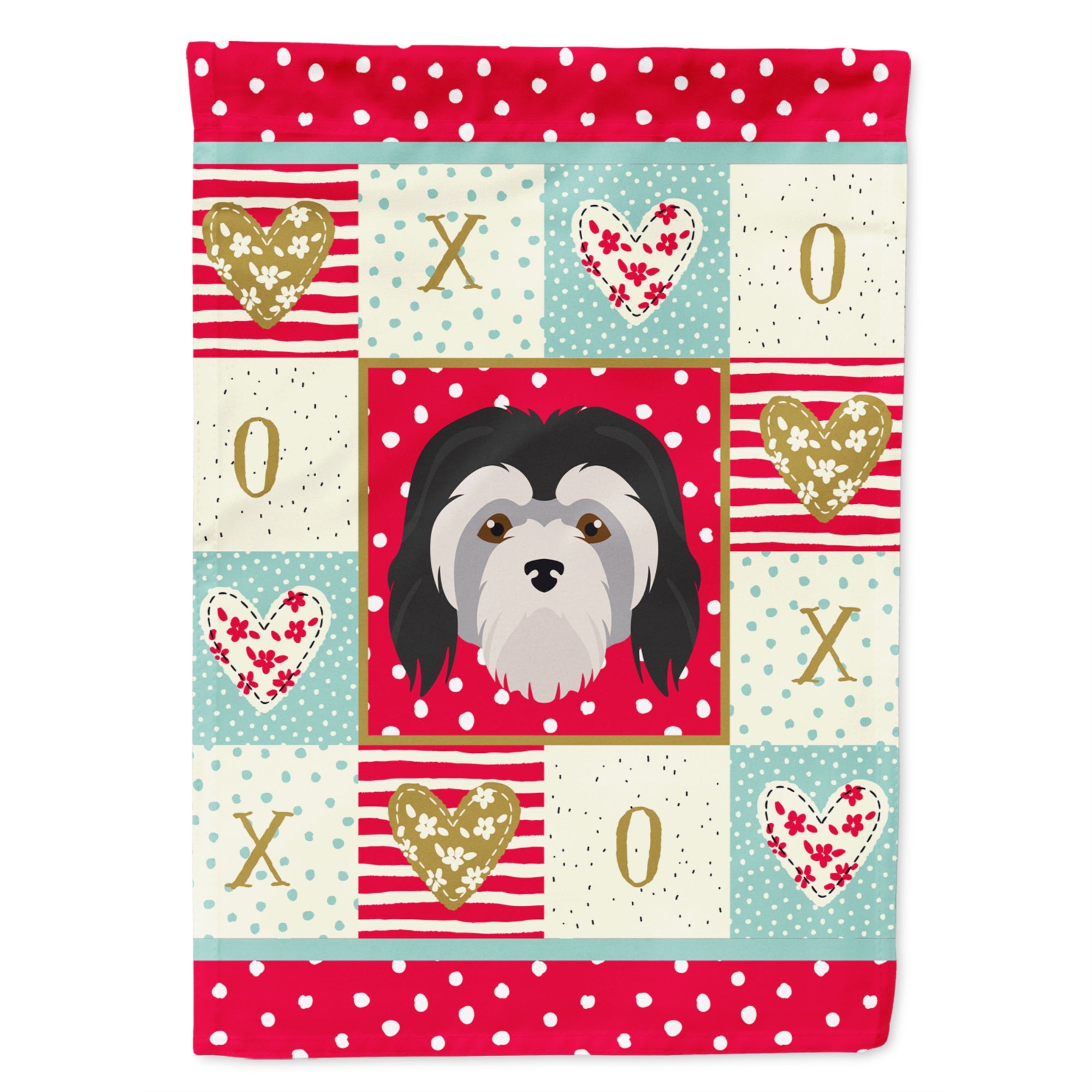 Lowchen Little Lion Dog Love Flag Garden Size