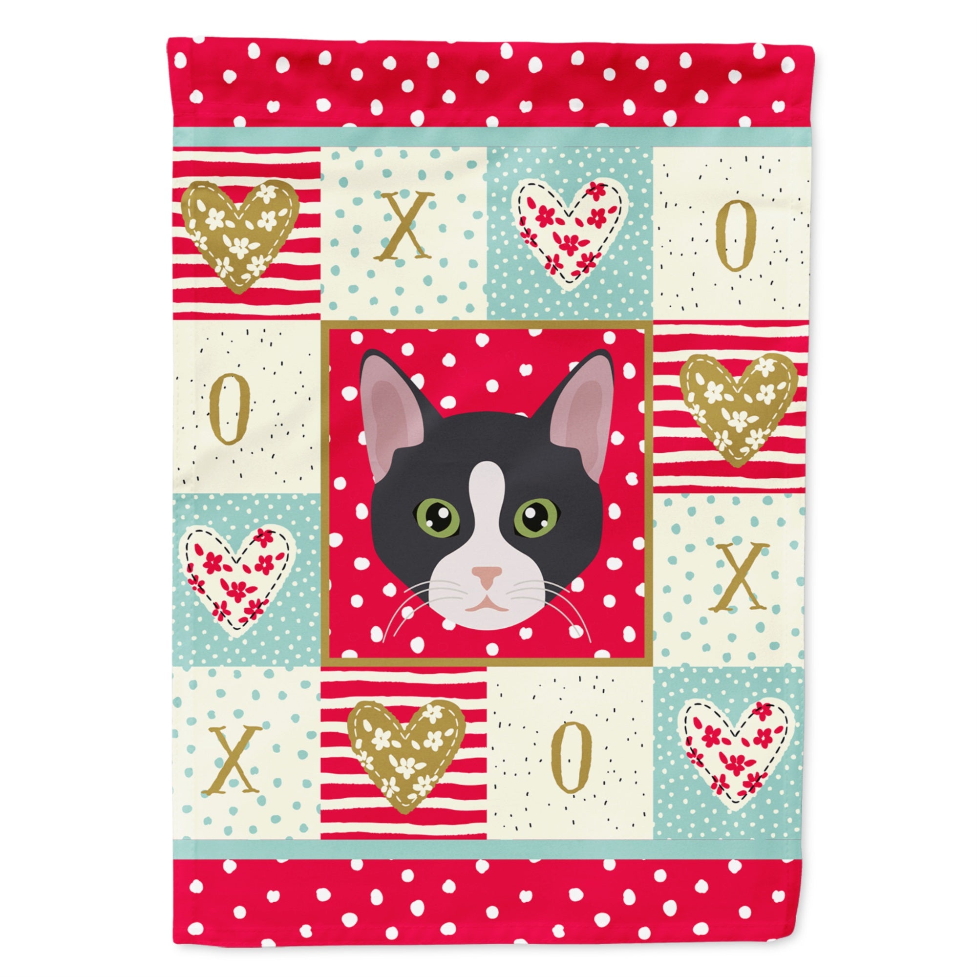 American Polydactyl Cat Love Flag Canvas House Size