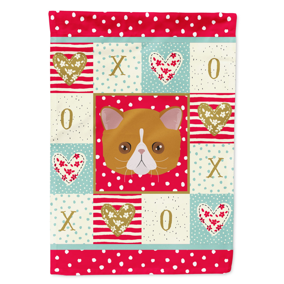 Exotic Shorthair Cat Love Flag Canvas House Size
