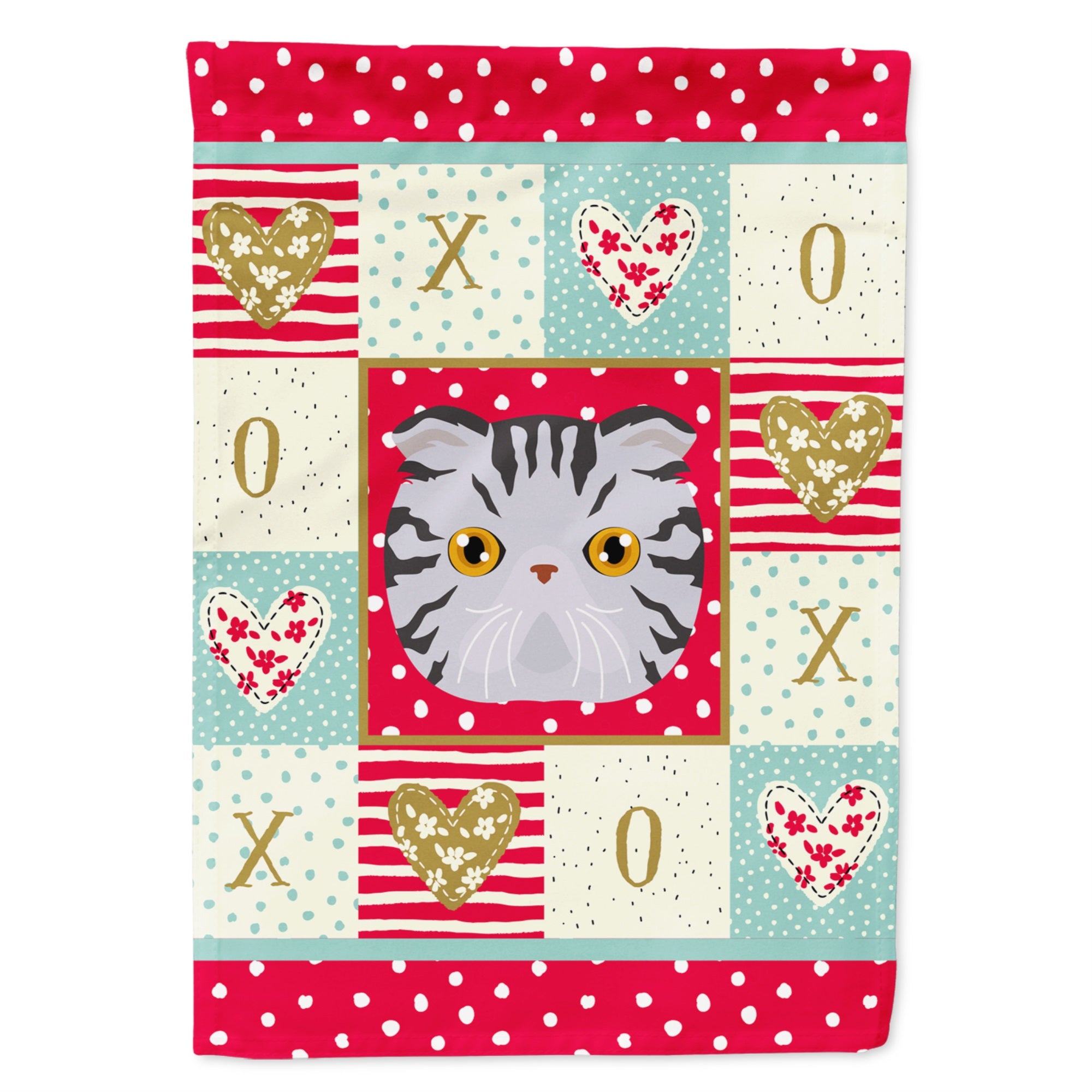 Foldex Exotic Fold Cat Love Flag Canvas House Size