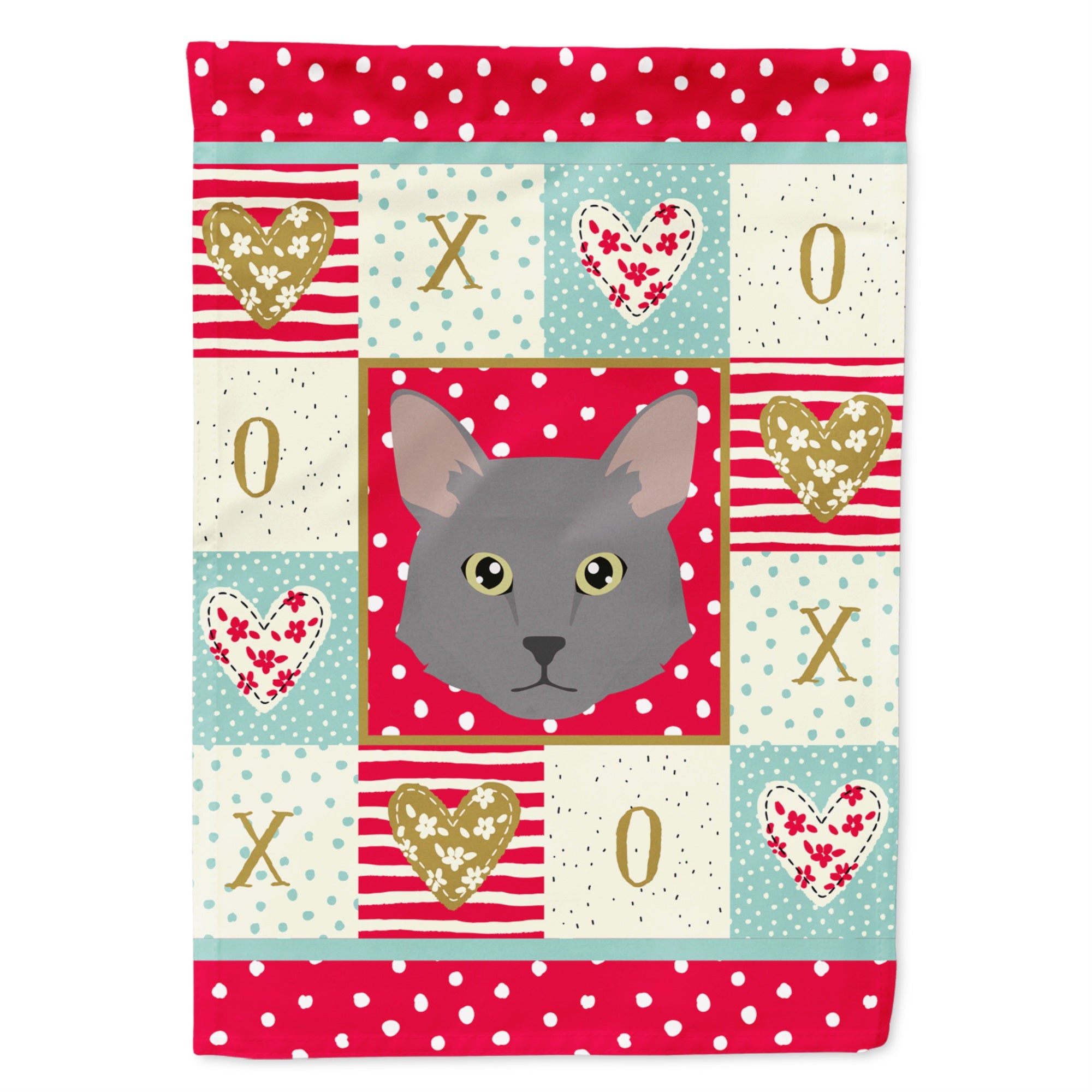 Nebelung Cat Love Flag Canvas House Size