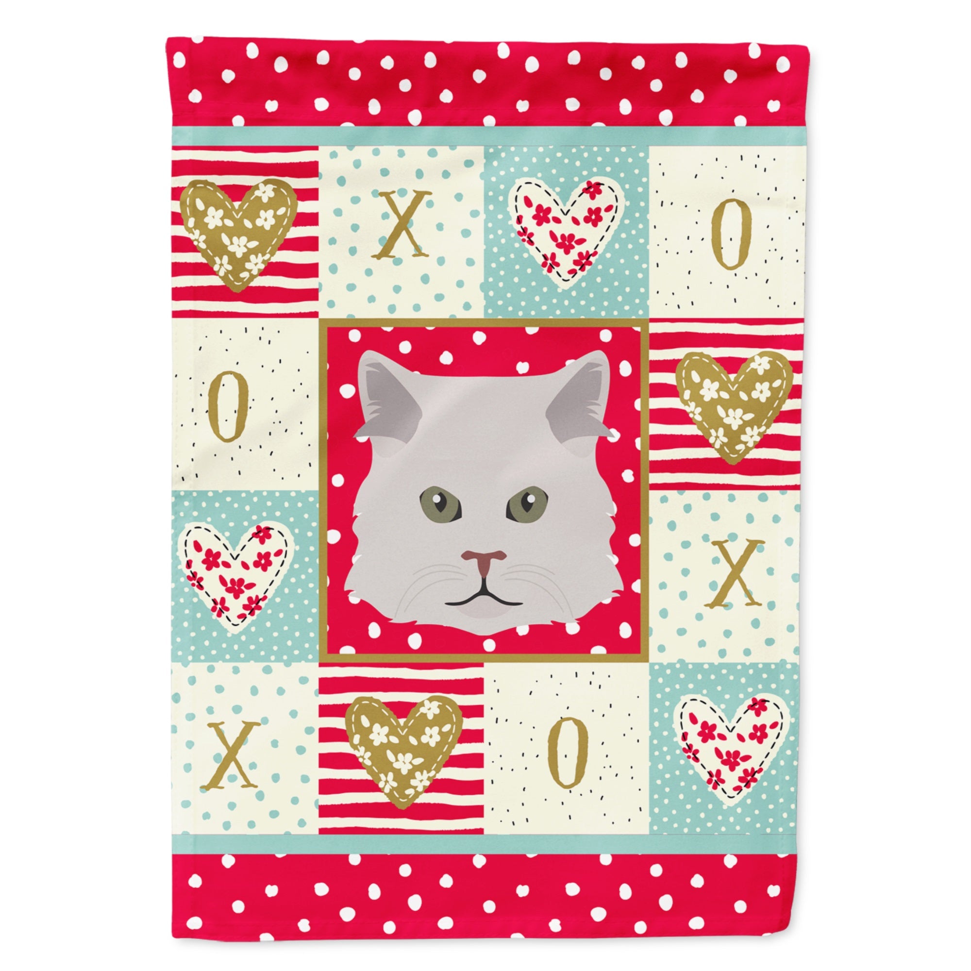 Persian Traditional Cat Love Flag Canvas House Size