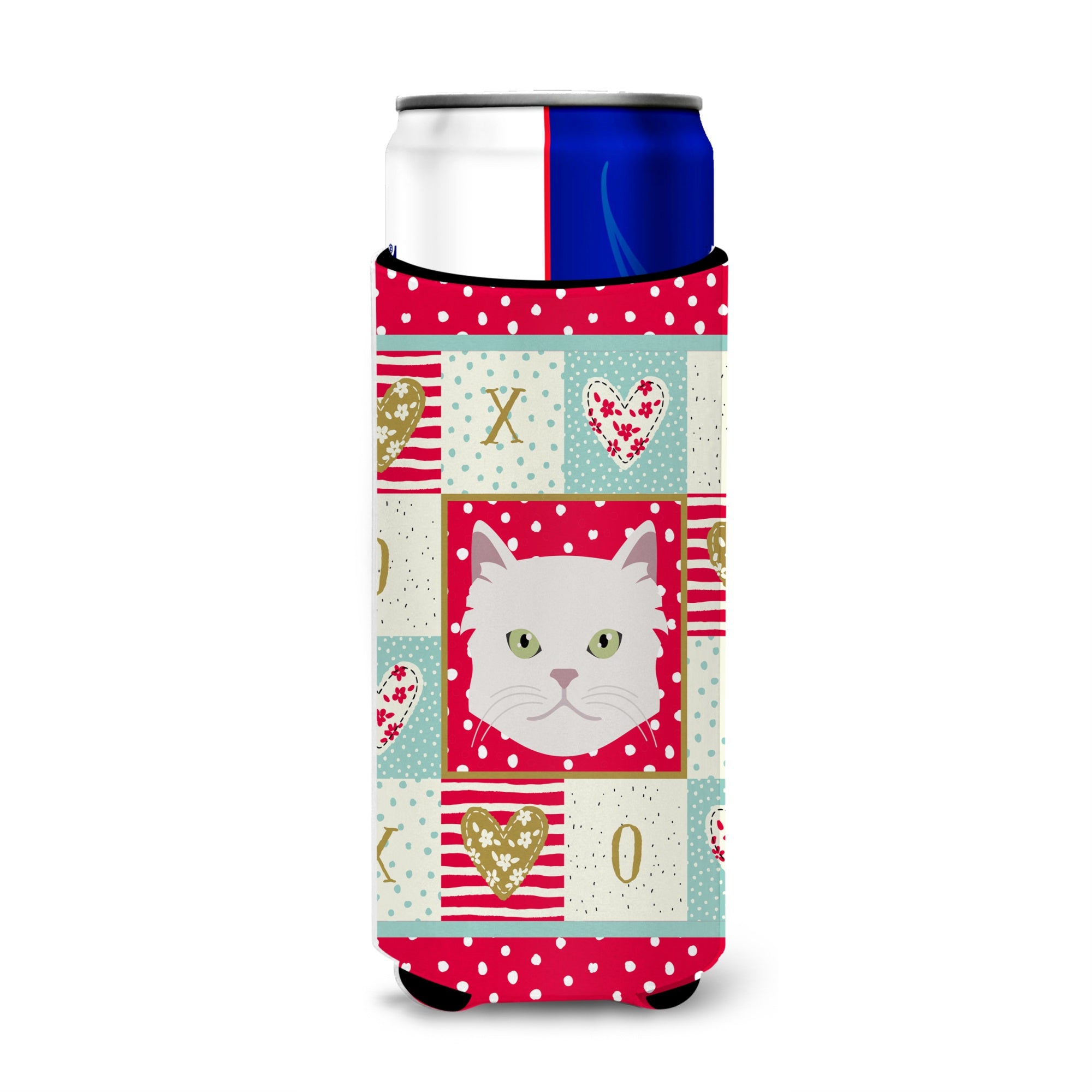 Asian Semi Longhaired Cat Love Ultra Hugger For Slim Cans