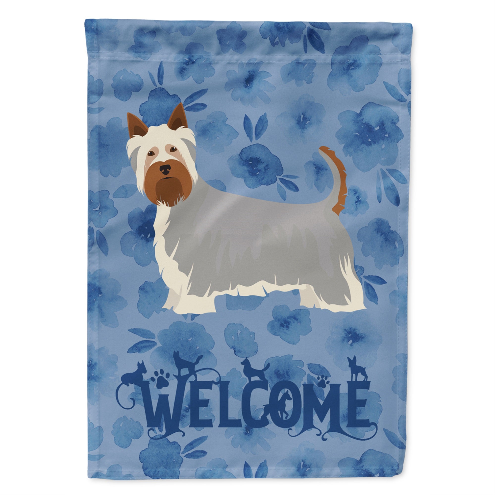 Australian Silky Terrier #2 Welcome Flag Garden Size