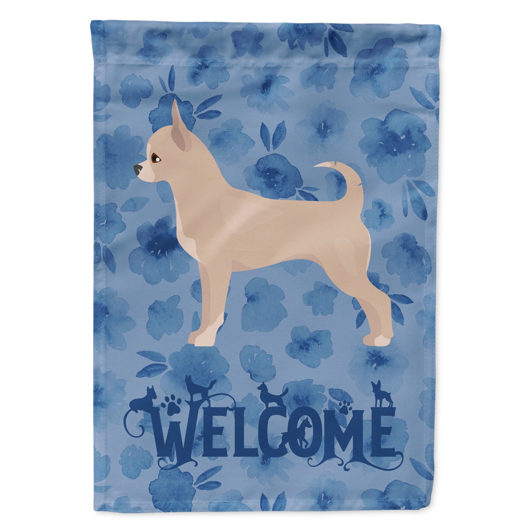 Chihuahua Welcome Flag Garden Size