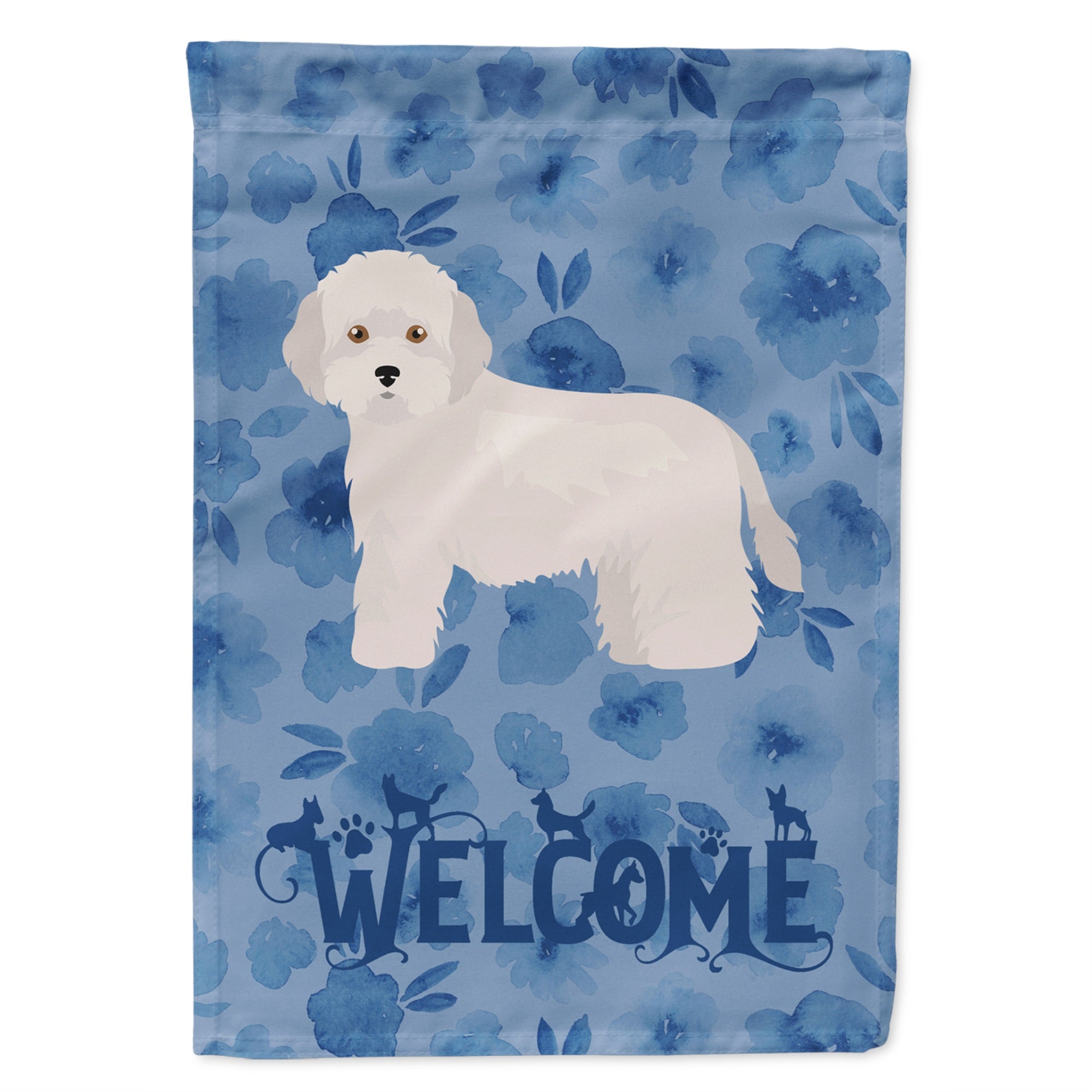 Cyprus Poodle Welcome Flag Garden Size