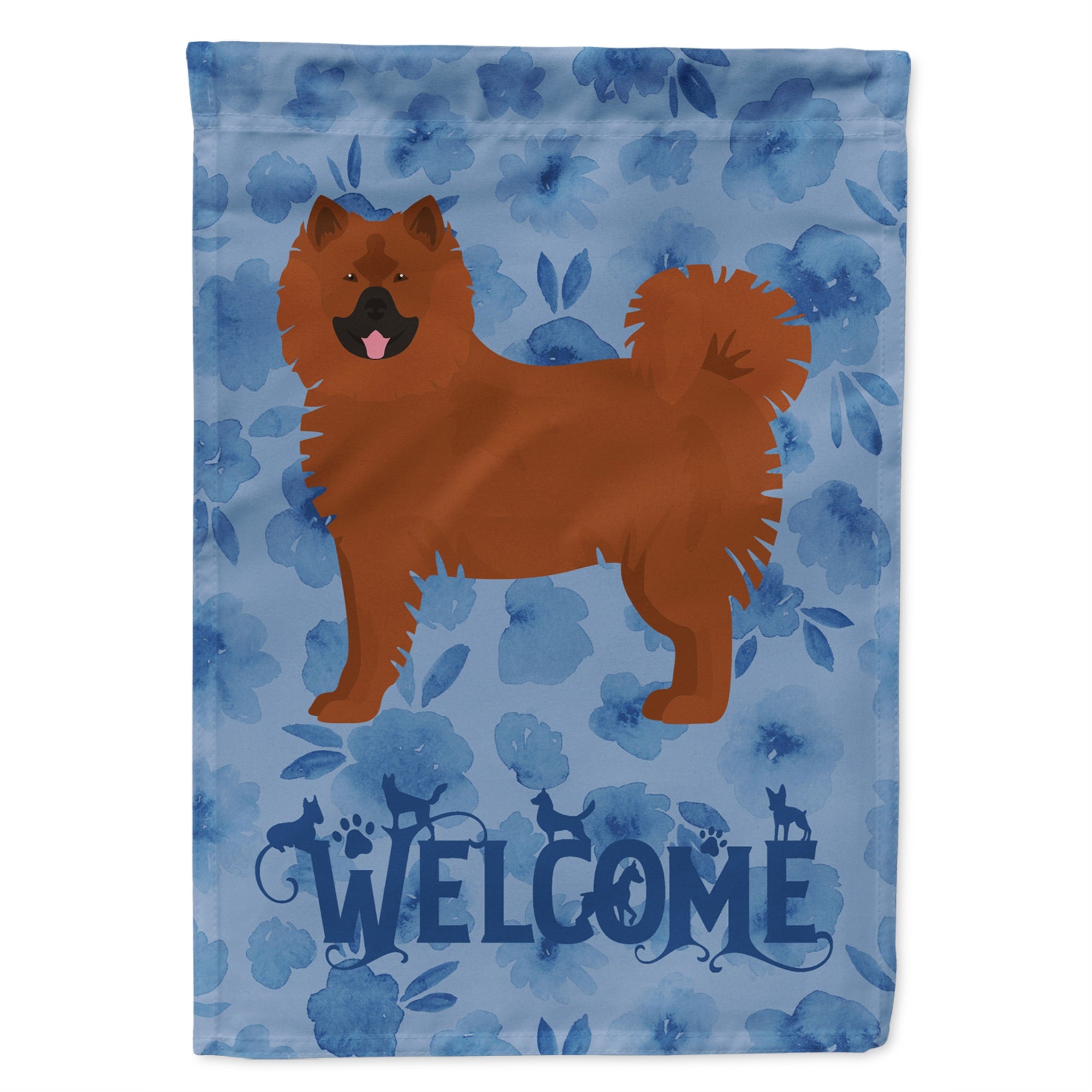 Eurasier Welcome Flag Garden Size