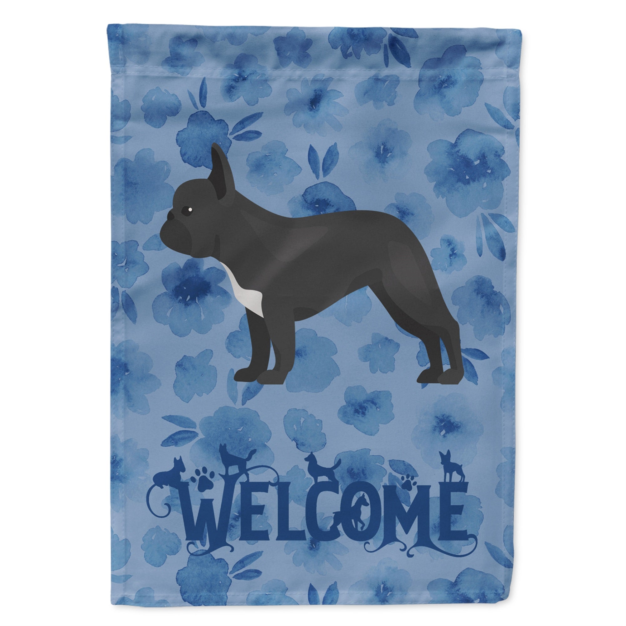 French Bulldog #1 Welcome Flag Garden Size