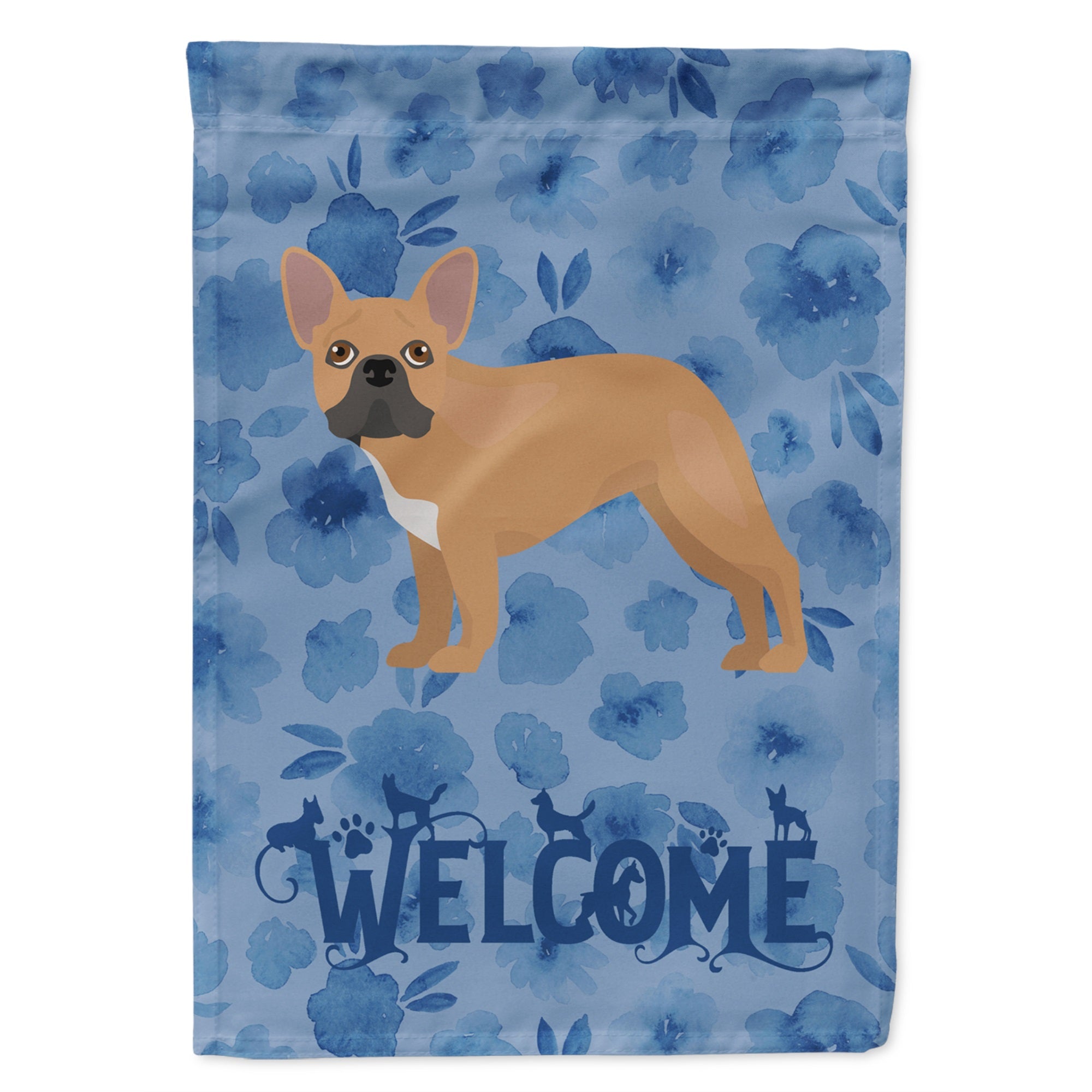 French Bulldog #2 Welcome Flag Garden Size