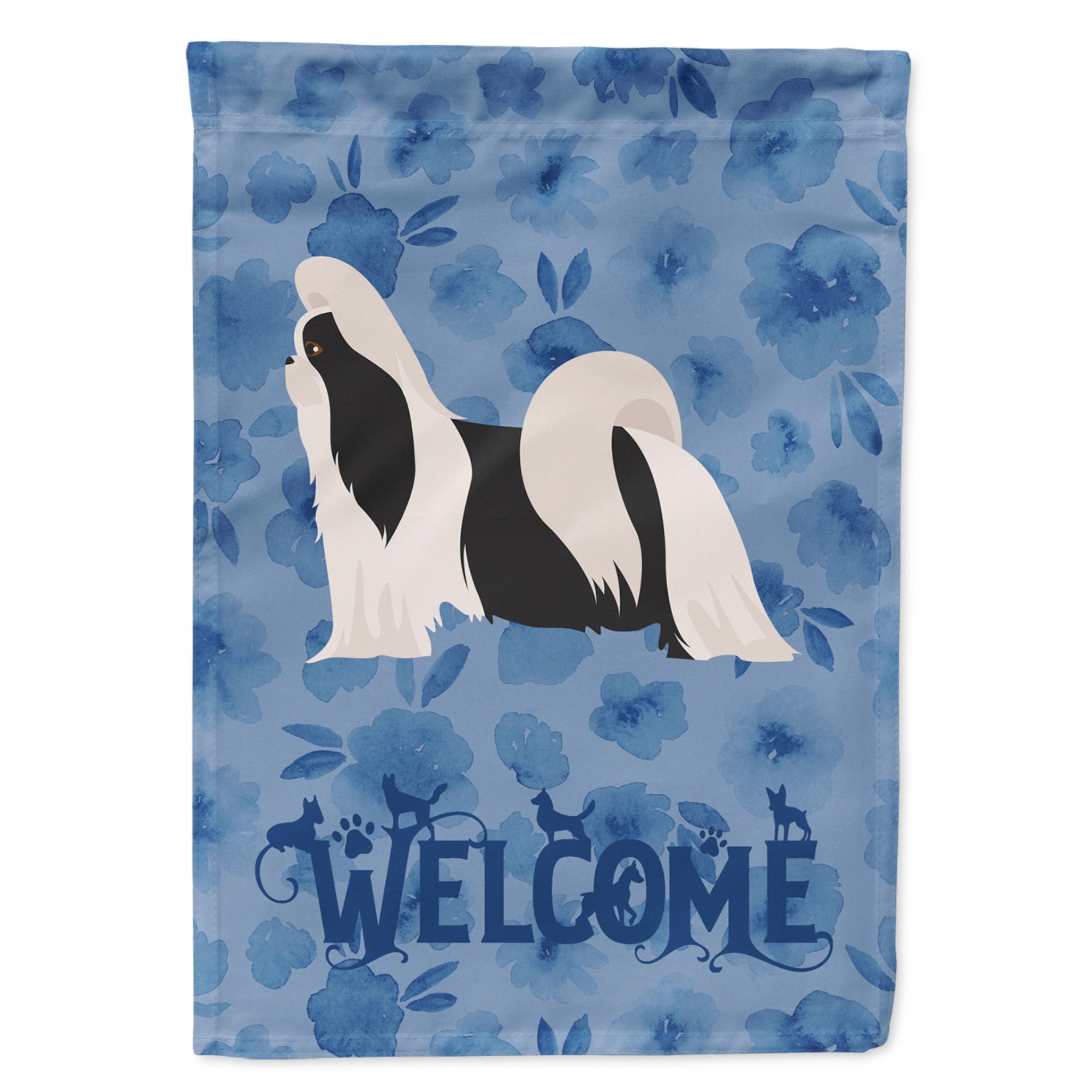 Imperial Shih Tzu Welcome Flag Garden Size