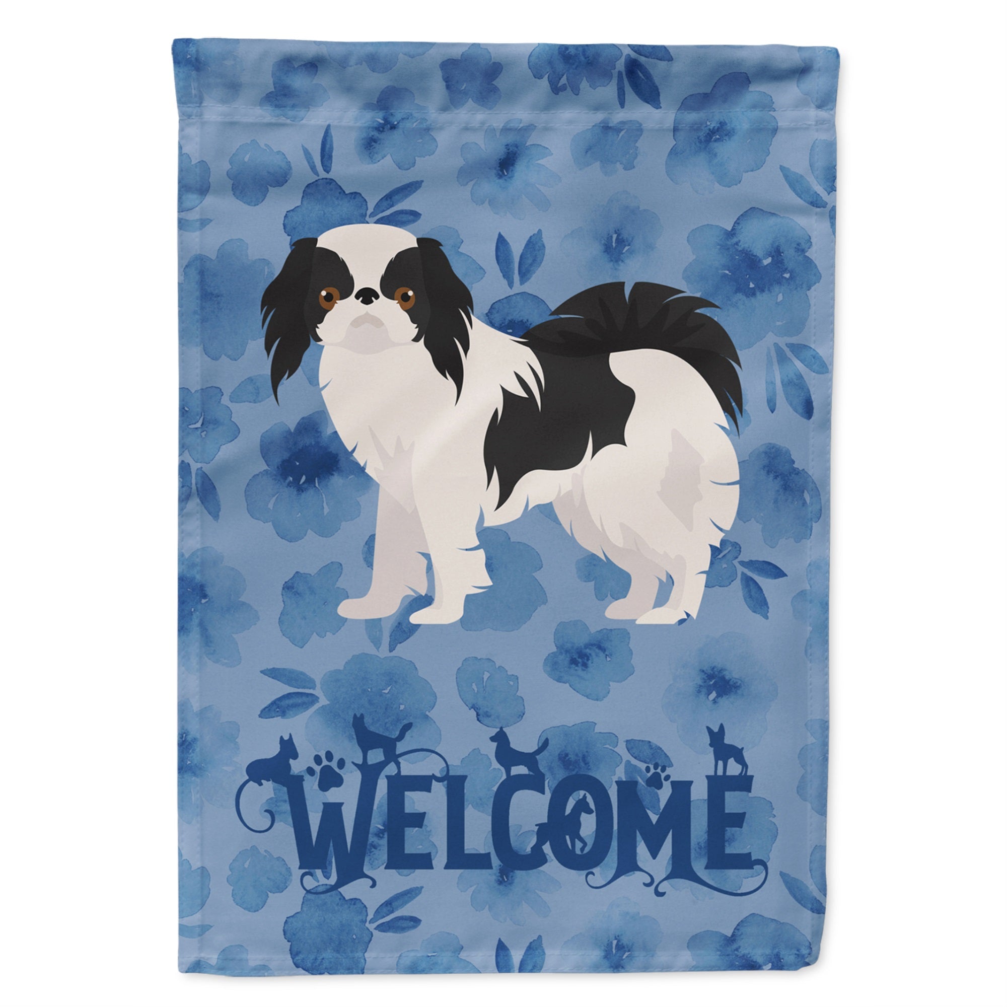 Japanese Chin #2 Welcome Flag Garden Size