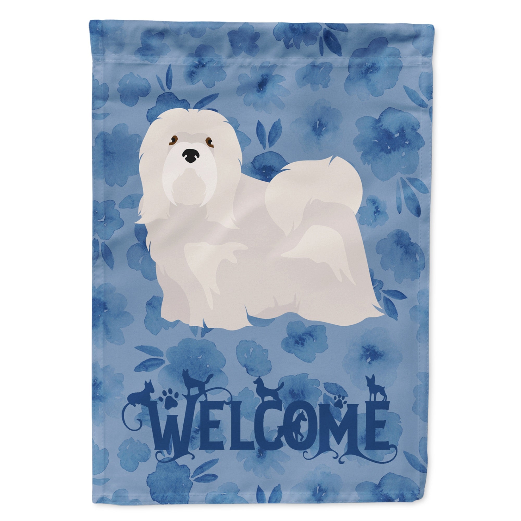 Lhasa Apso #2 Welcome Flag Garden Size