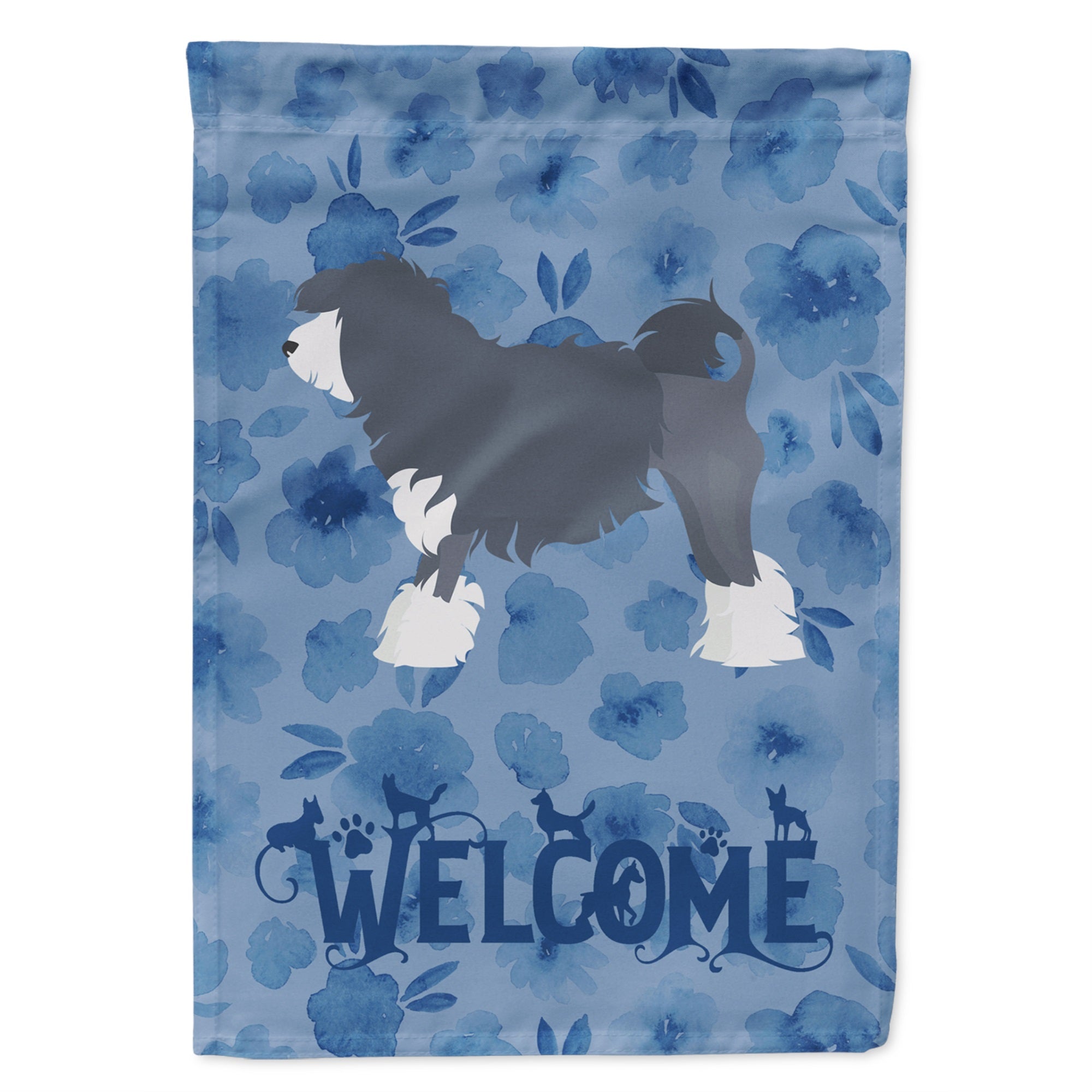 Lowchen Little Lion Dog #1 Welcome Flag Garden Size