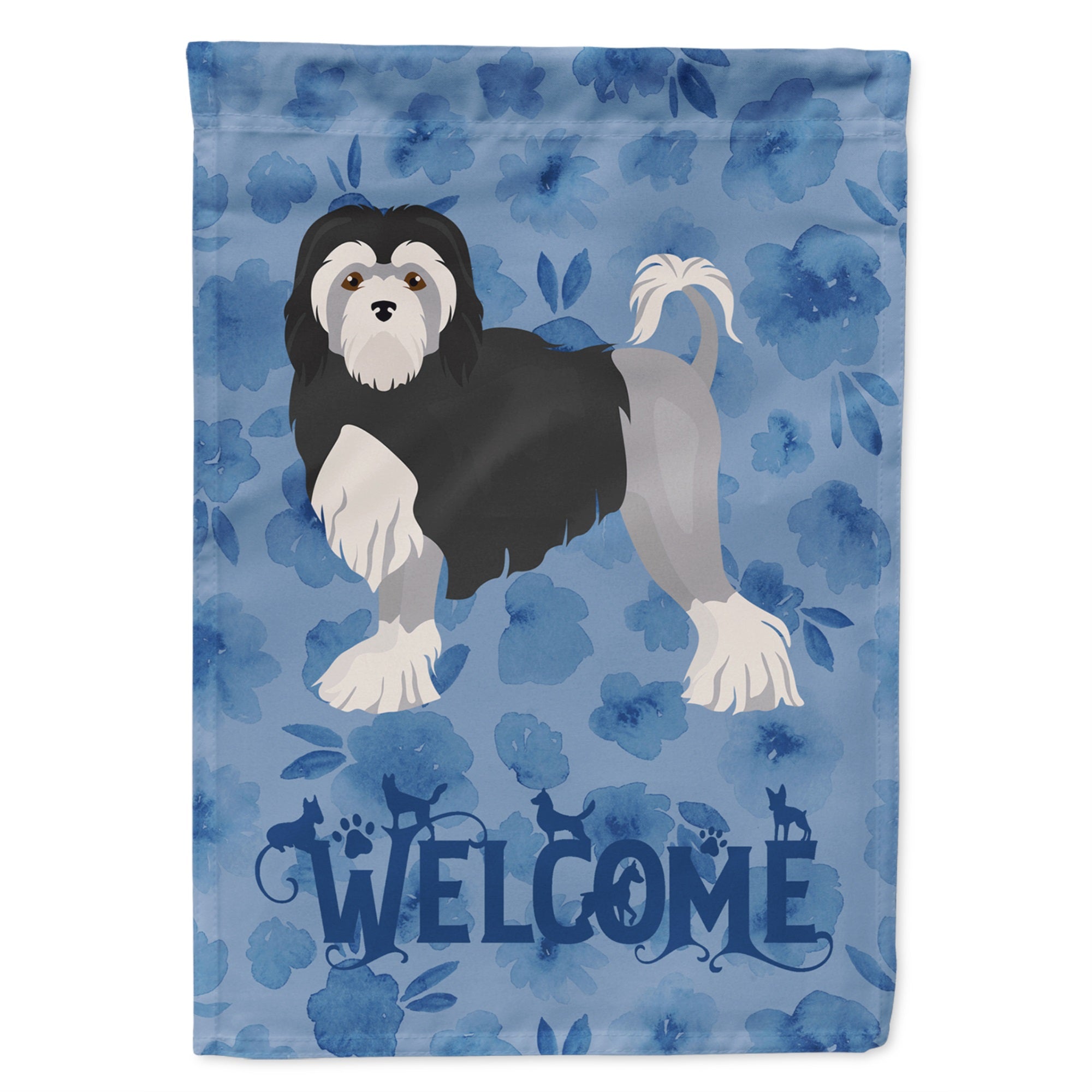 Lowchen Little Lion Dog #2 Welcome Flag Garden Size