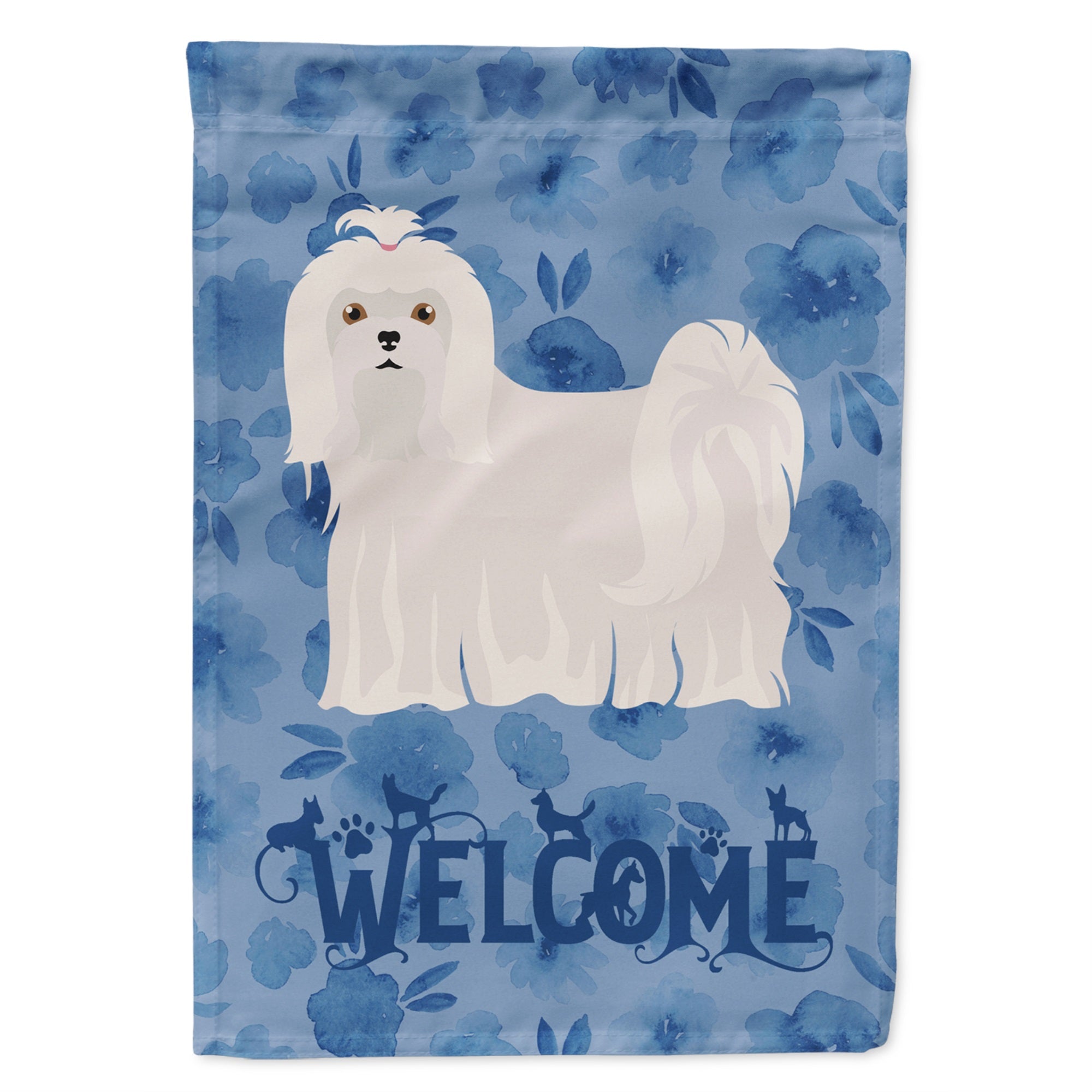 Maltese Welcome Flag Garden Size