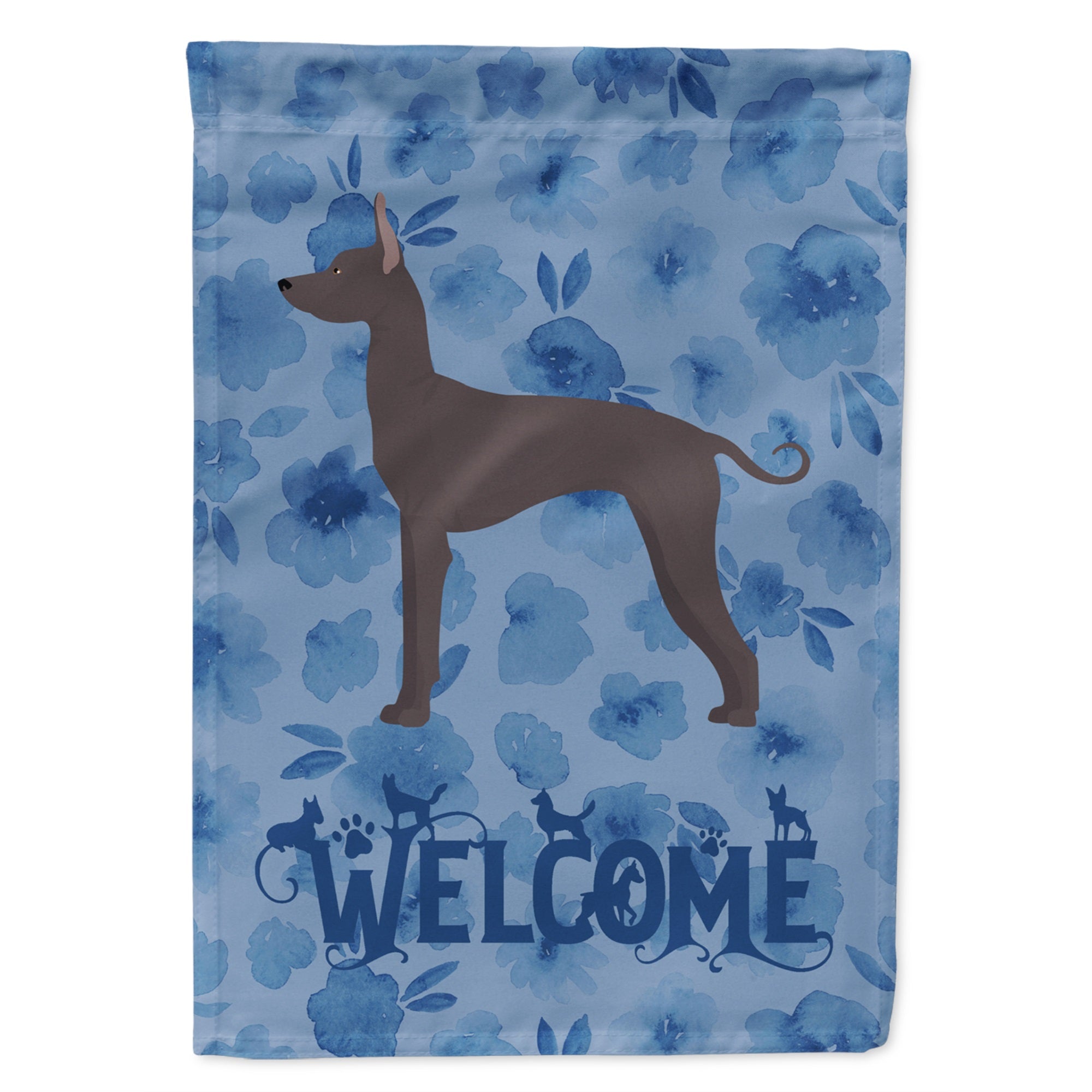 Mexican Hairless Dog #1 Welcome Flag Garden Size