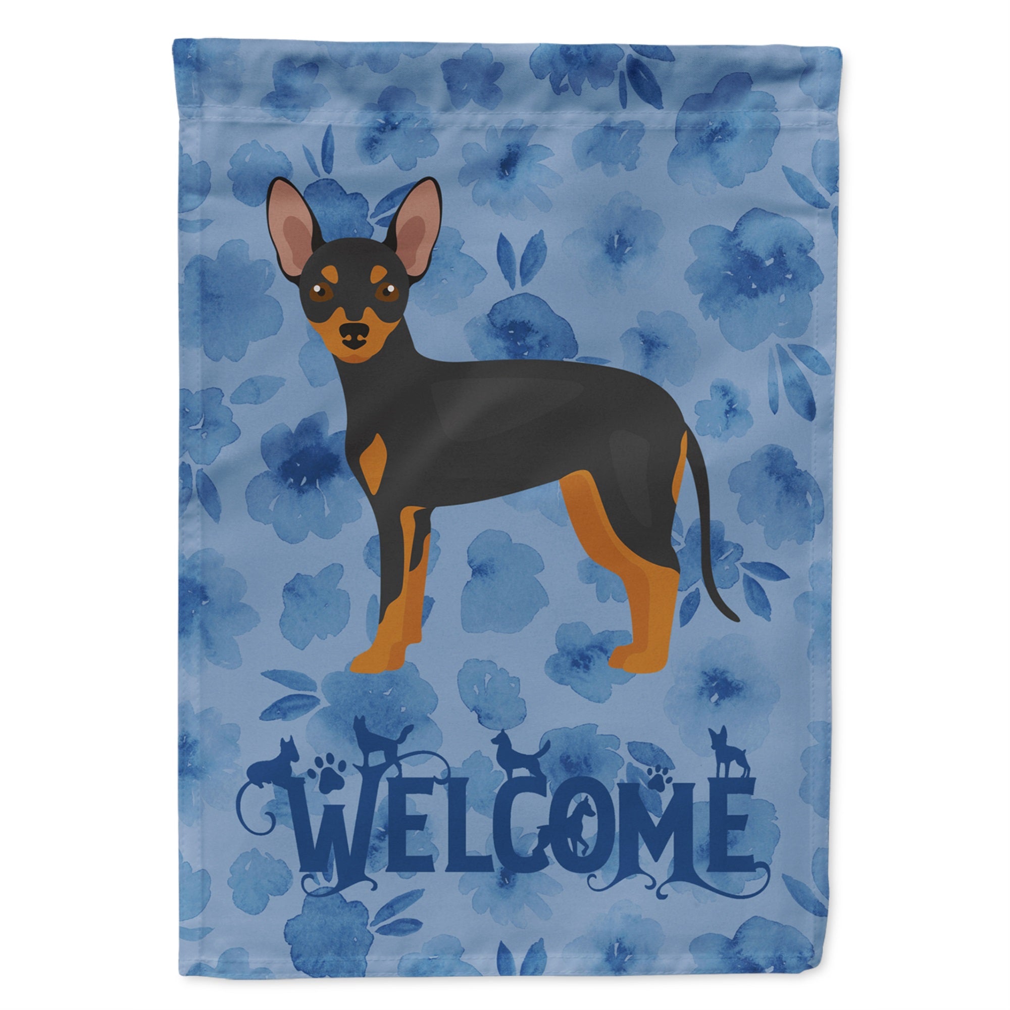 Prague Ratter Welcome Flag Garden Size