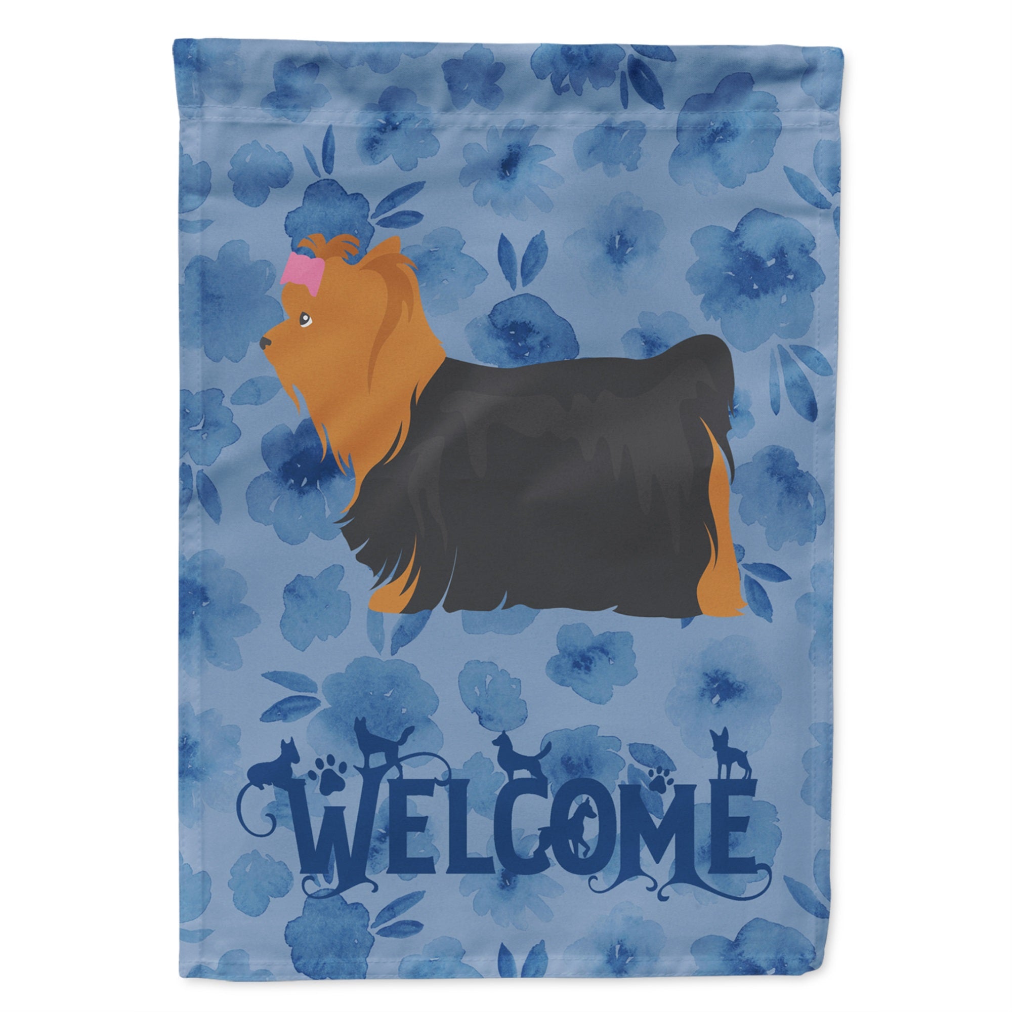 Yorkshire Terrier #1 Welcome Flag Garden Size