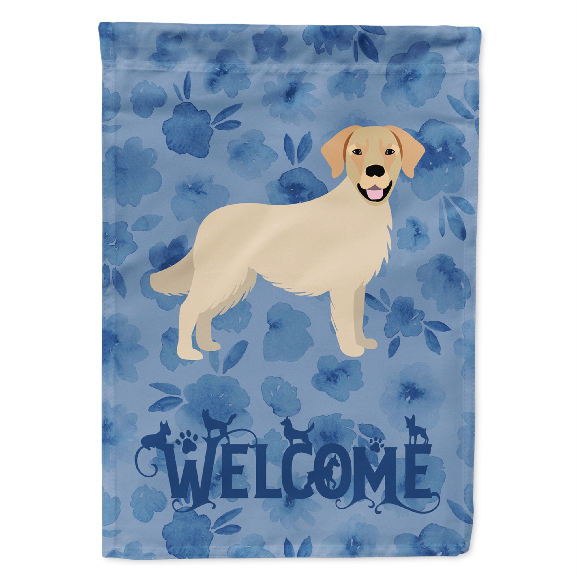 Golden Retriever Welcome Flag Garden Size