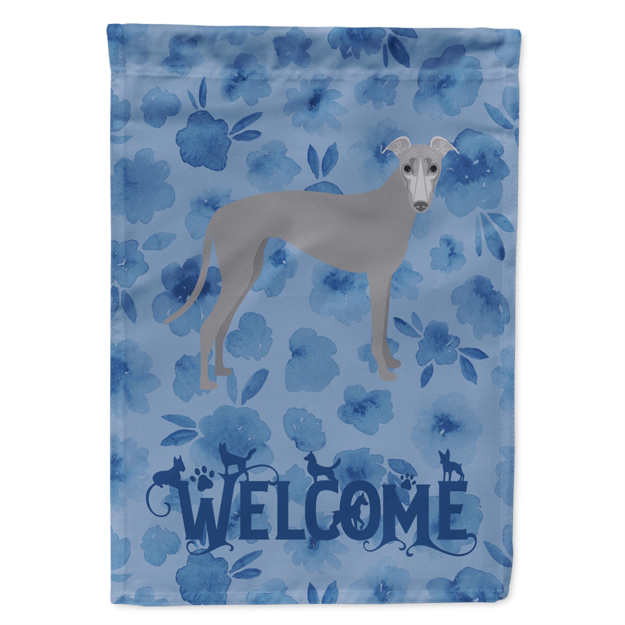 Greyhound Welcome Flag Garden Size