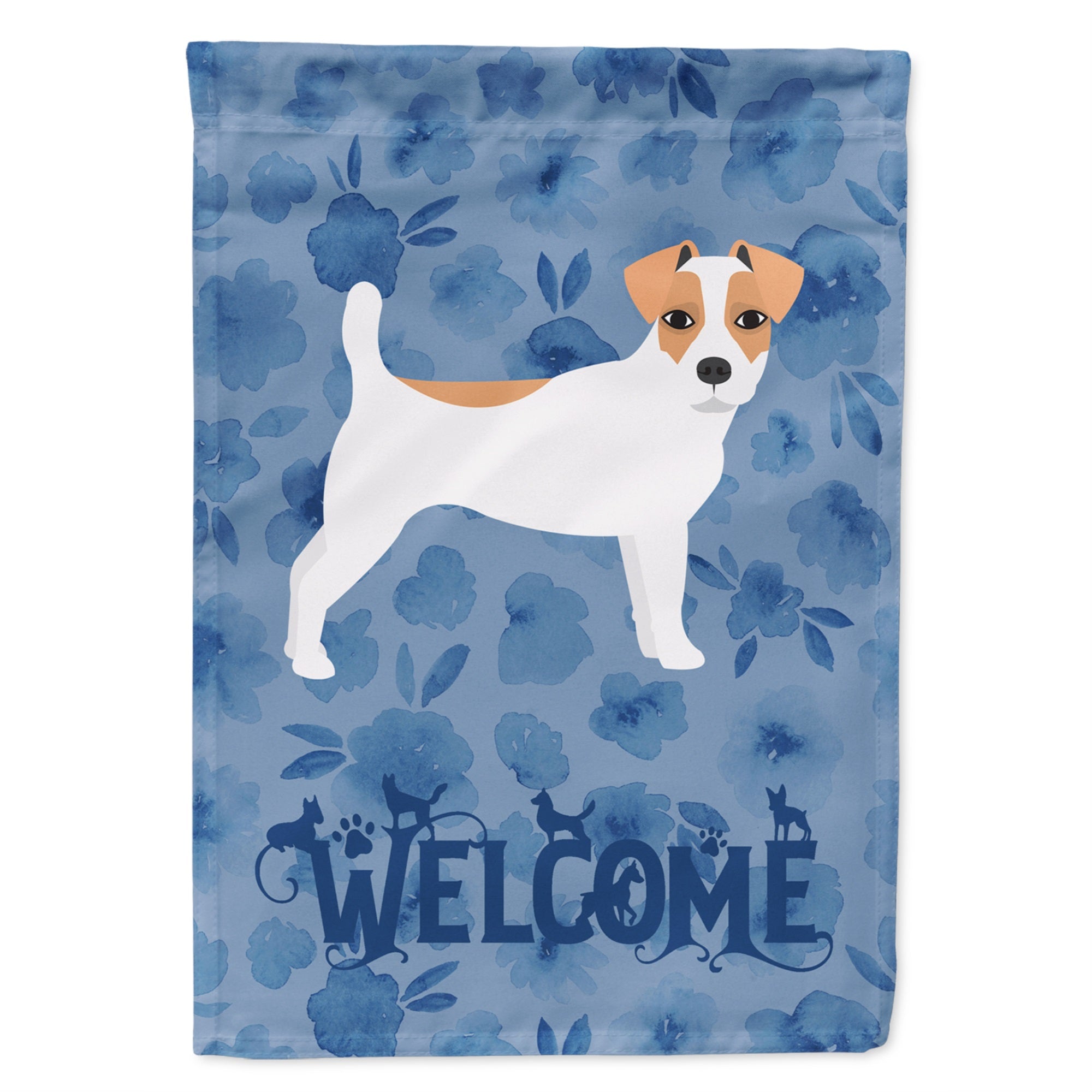Jack Russell Terrier Welcome Flag Garden Size