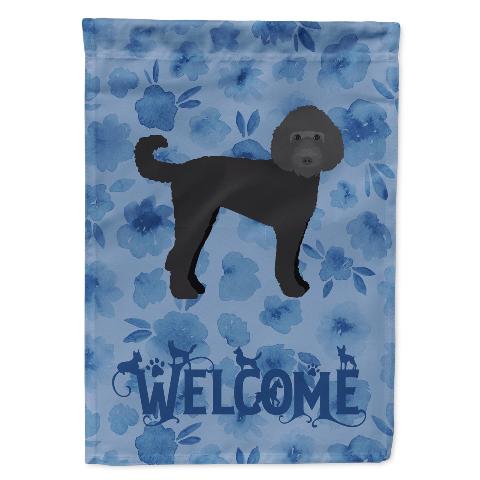 Labradoodle Welcome Flag Garden Size