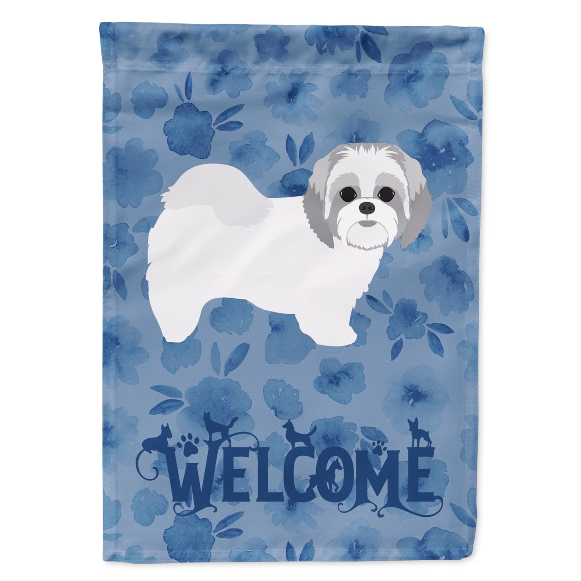 Shih Tzu #1 Welcome Flag Garden Size