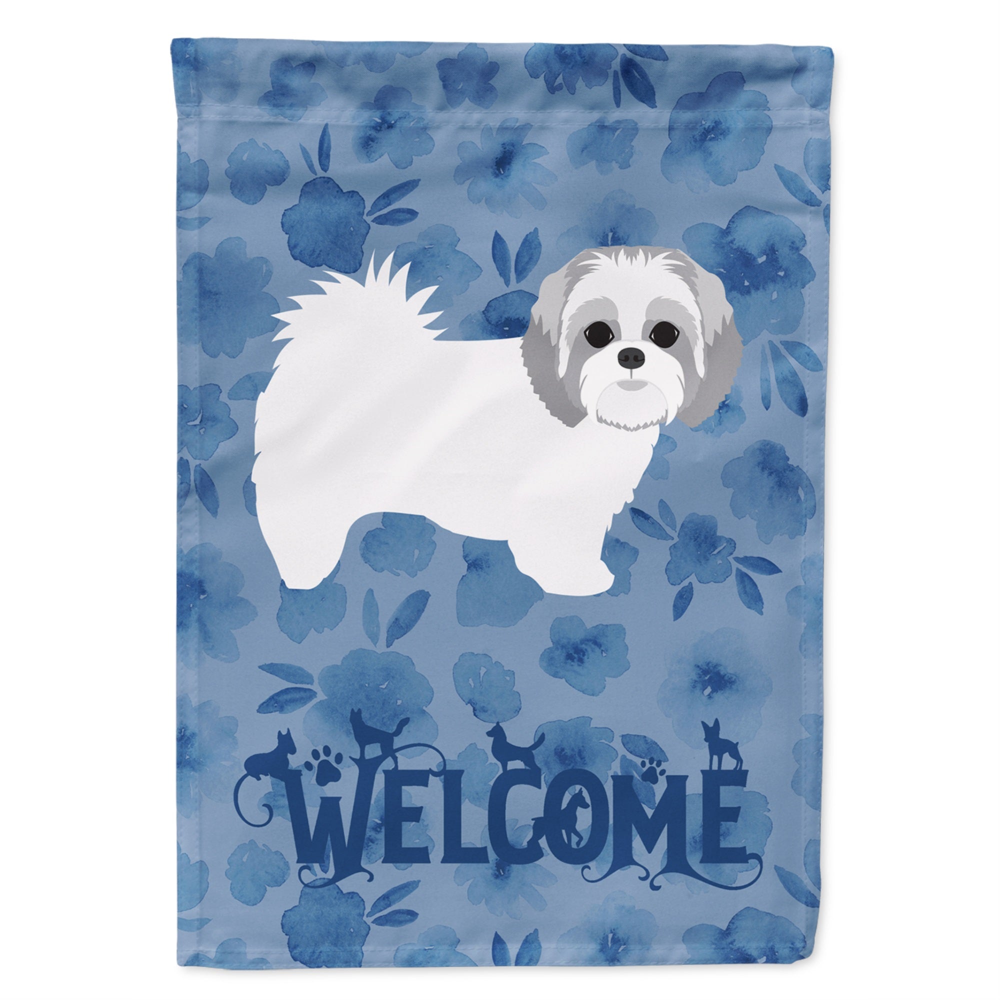 Shih Tzu #2 Welcome Flag Garden Size
