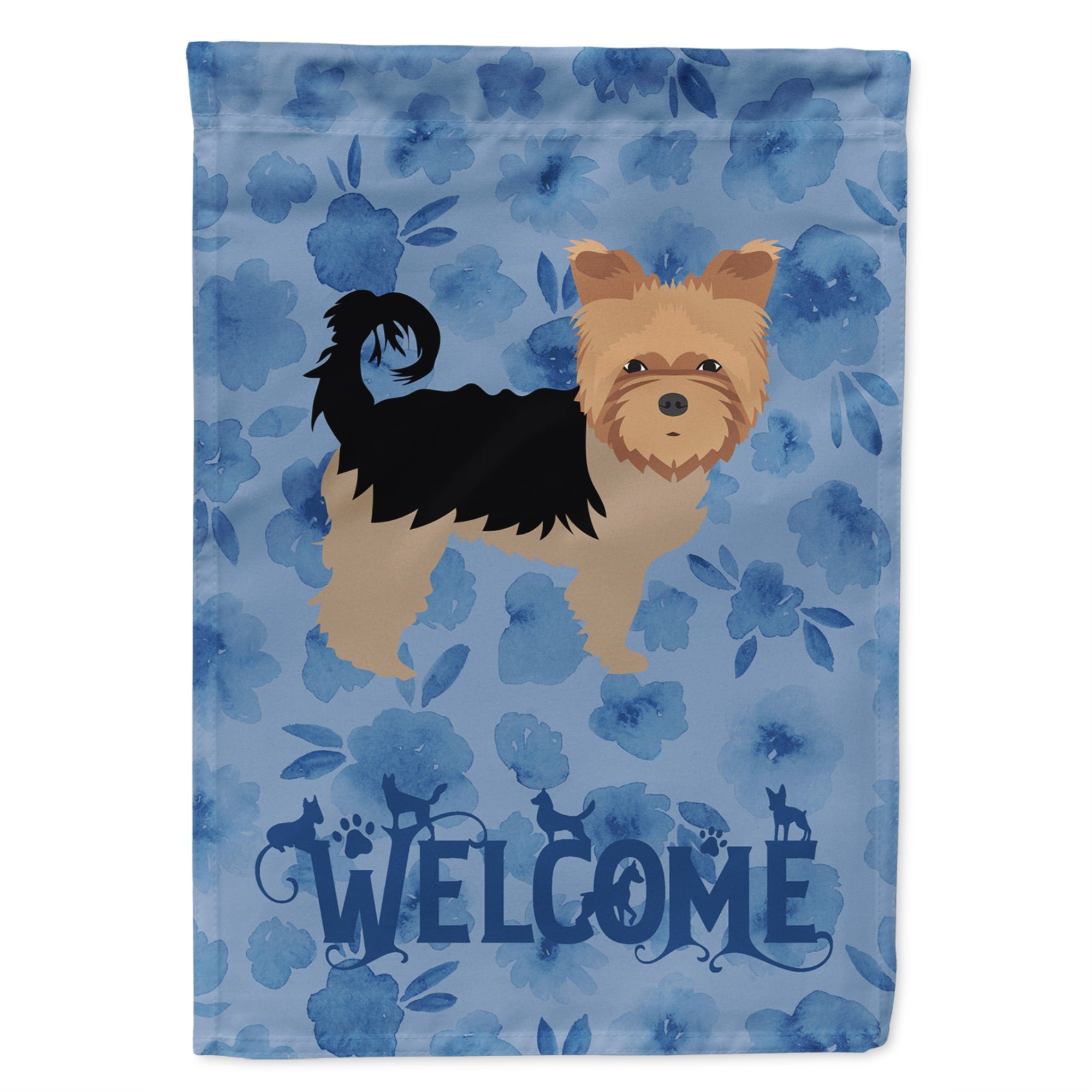 Yorkshire Terrier Welcome Flag Garden Size