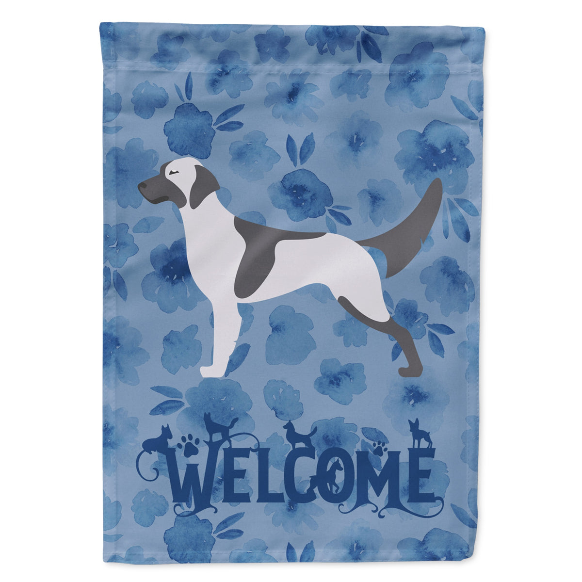 English Setter Welcome Flag Garden Size