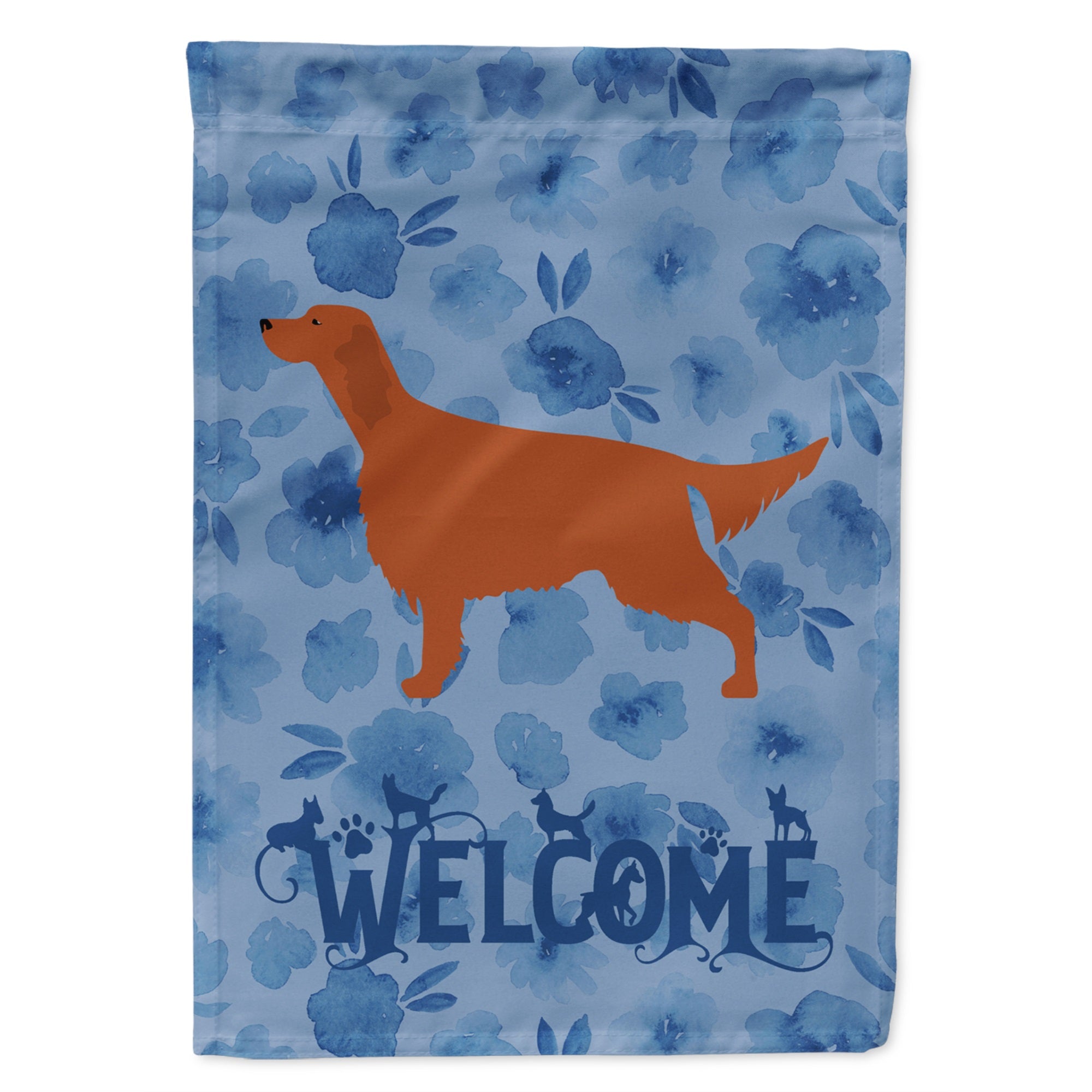 Irish Setter Welcome Flag Garden Size