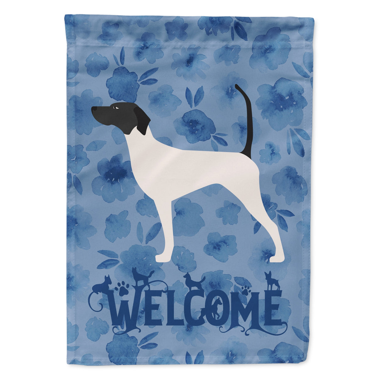 English Pointer Welcome Flag Garden Size