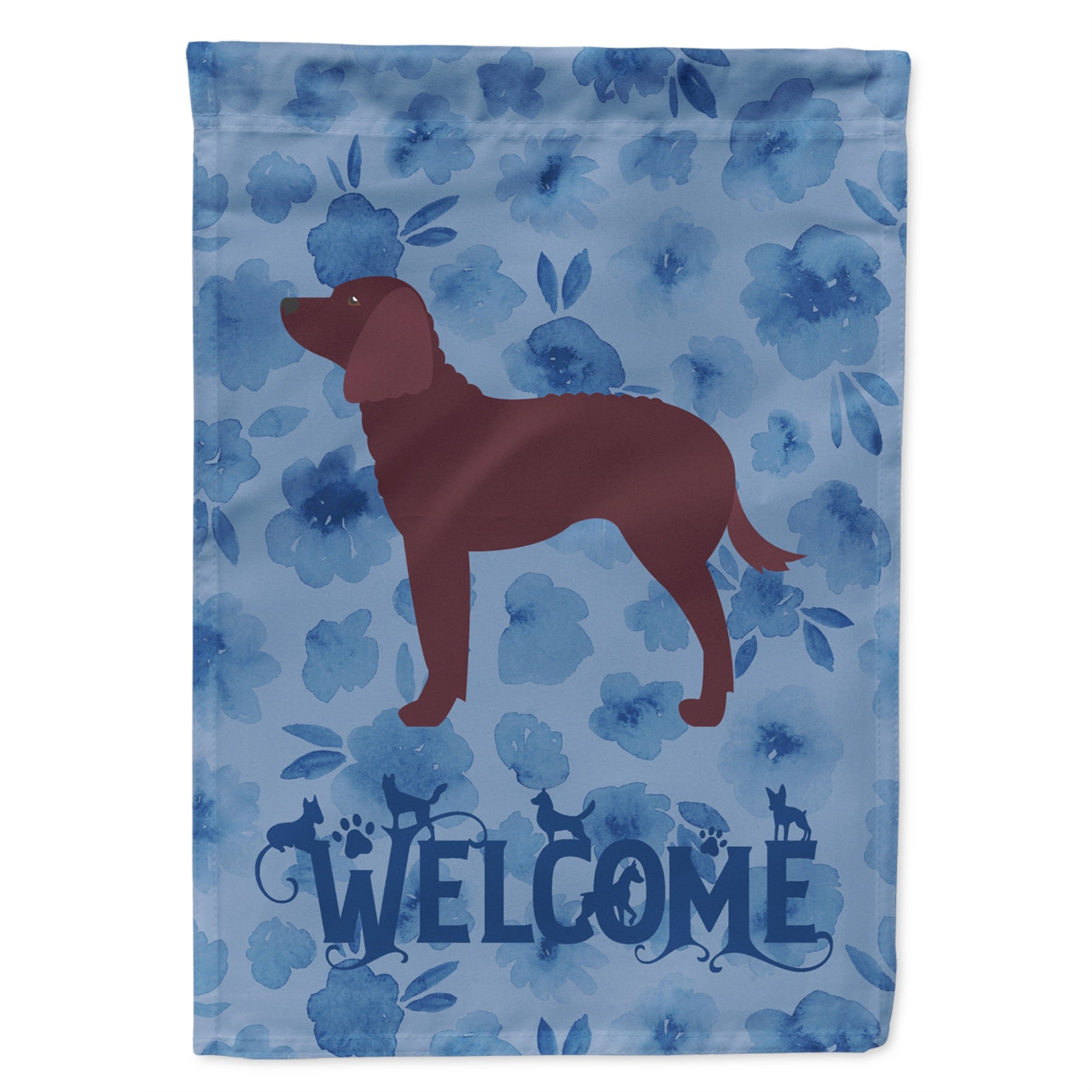 American Water Spaniel Welcome Flag Garden Size