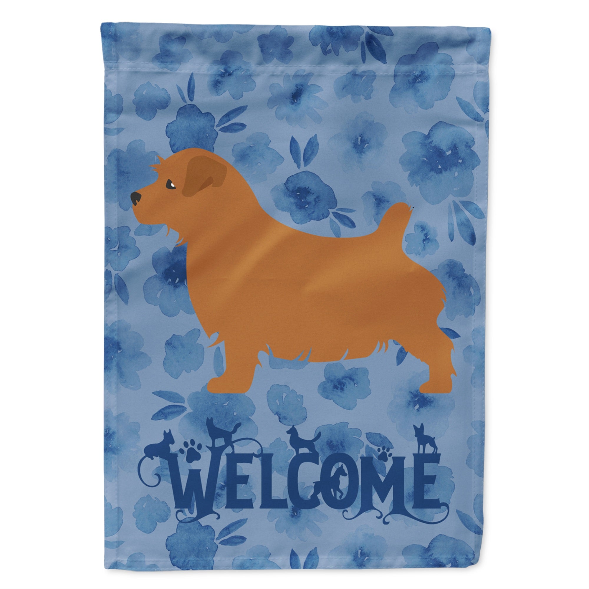 Norfolk Terrier Welcome Flag Garden Size