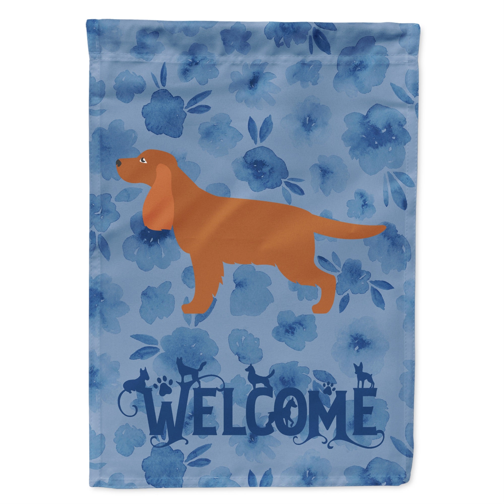 English Cocker Spaniel Welcome Flag Garden Size