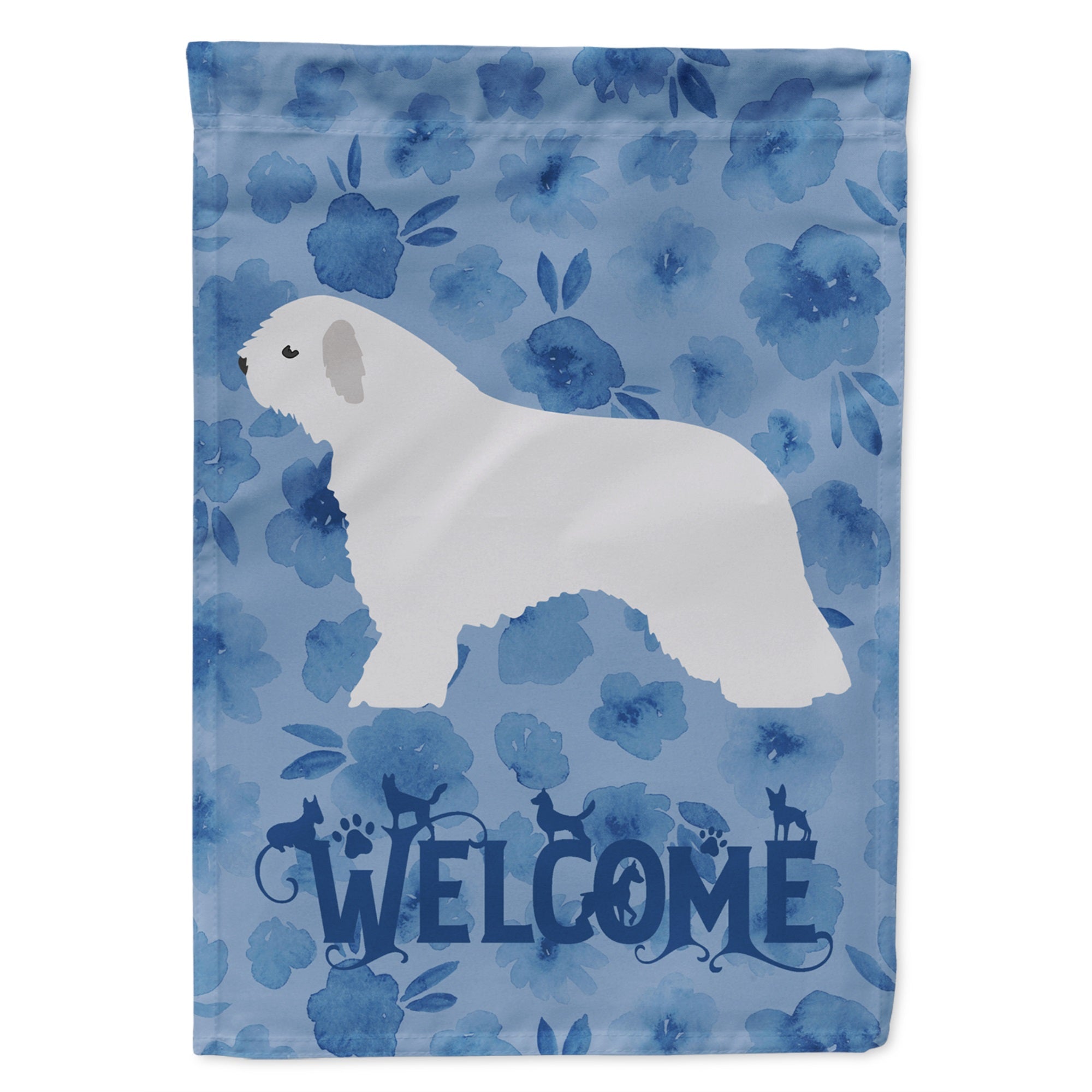 Spanish Water Dog Welcome Flag Garden Size