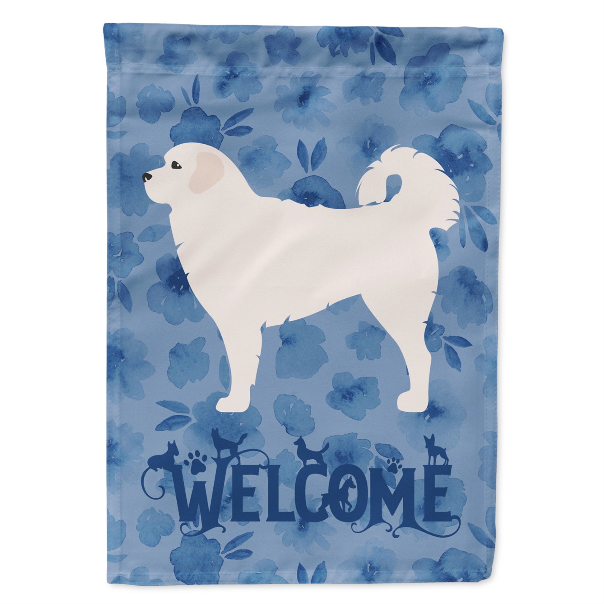 Polish Tatra Sheepdog Welcome Flag Garden Size