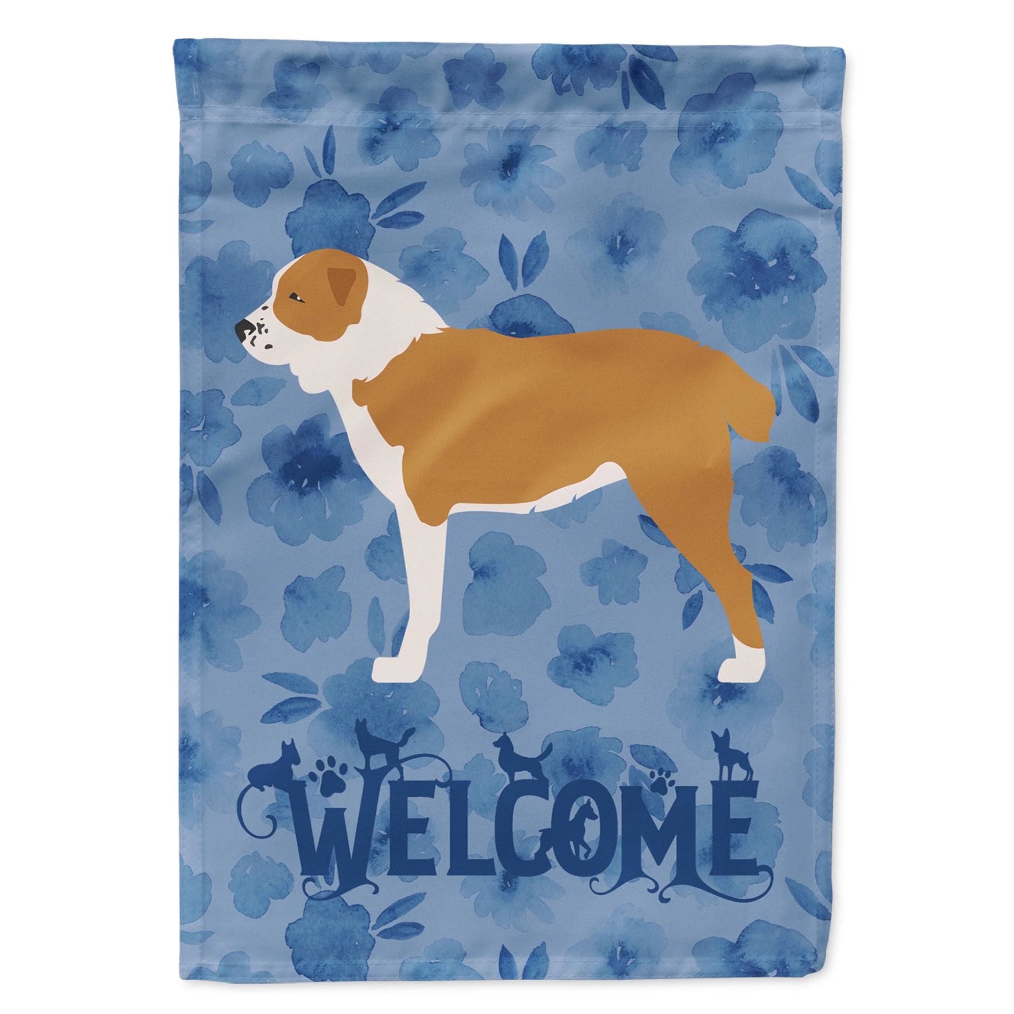 Central Asian Shepherd Dog Welcome Flag Garden Size