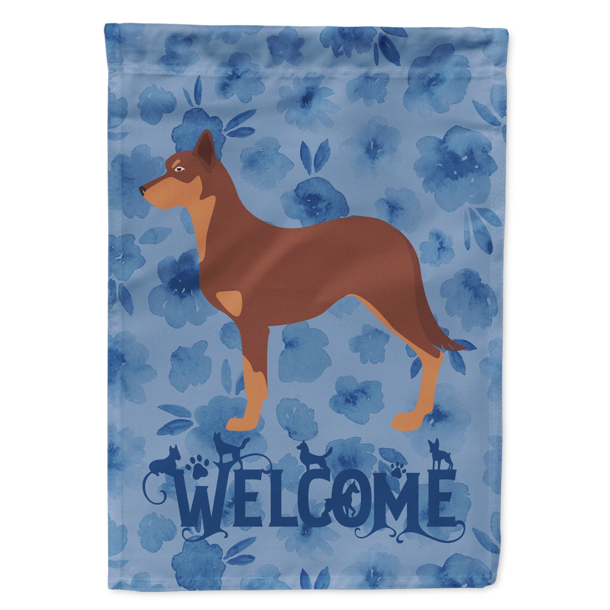 Australian Kelpie Dog Welcome Flag Garden Size