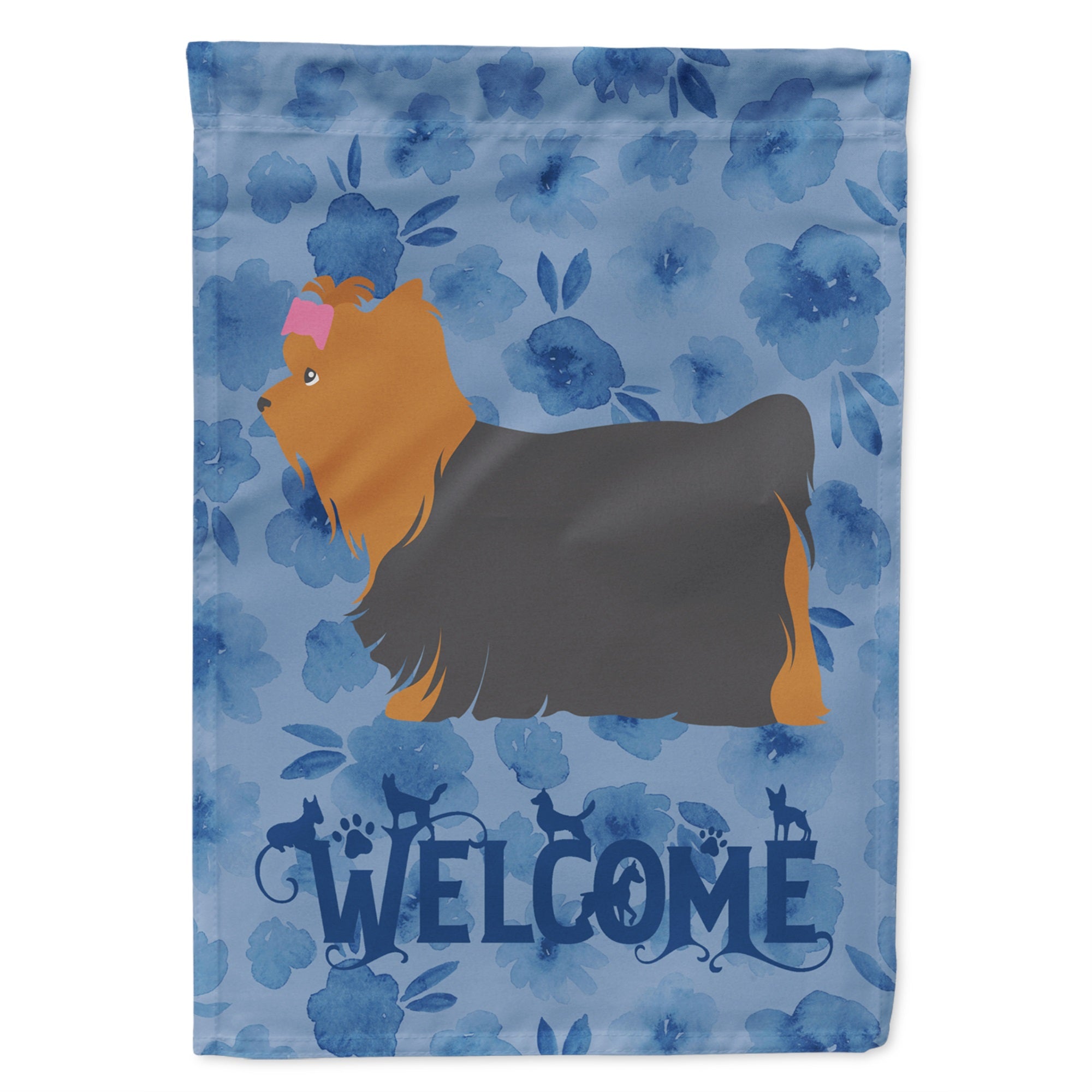 Yorkshire Terrier Yorkie Welcome Flag Garden Size