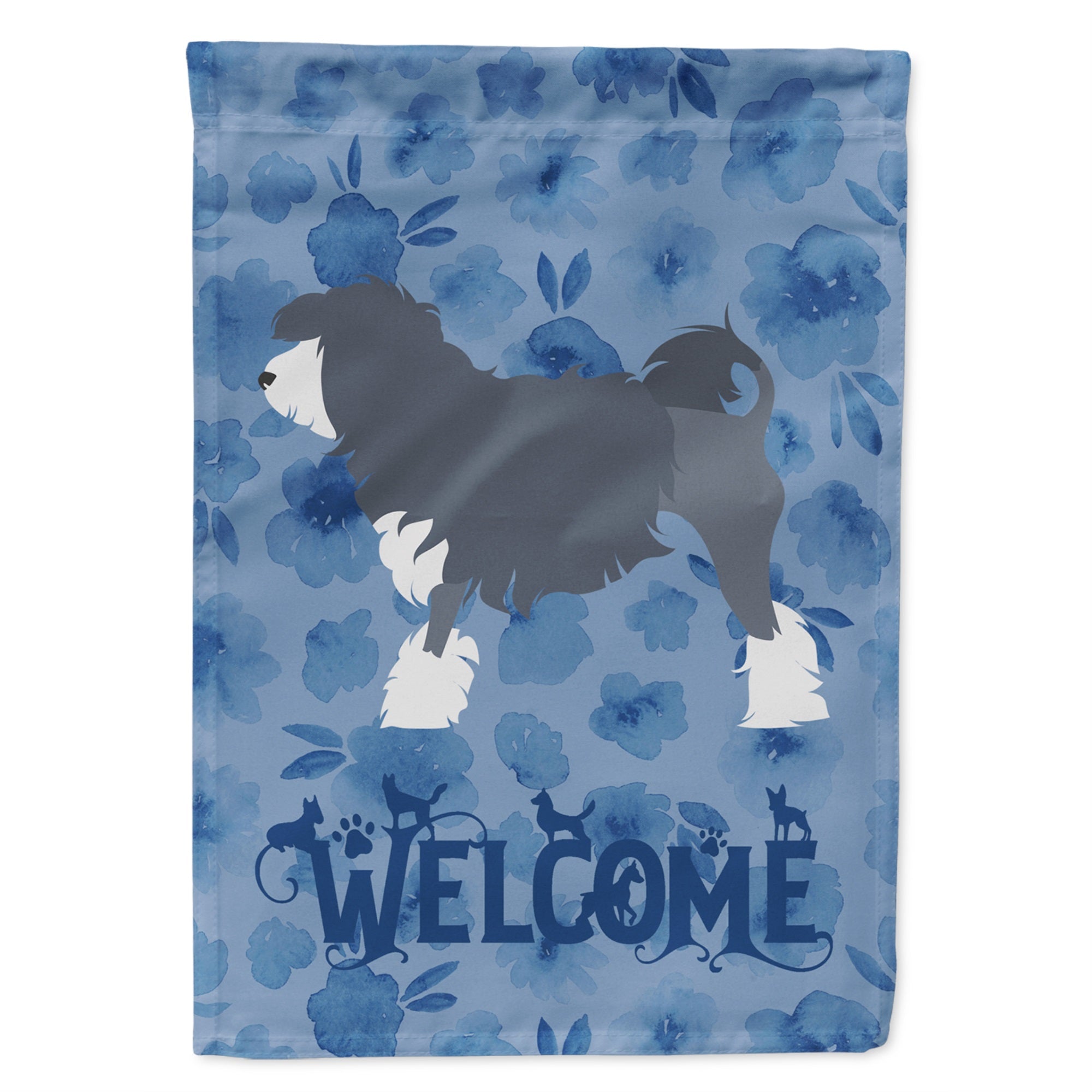 Lowchen Welcome Flag Garden Size