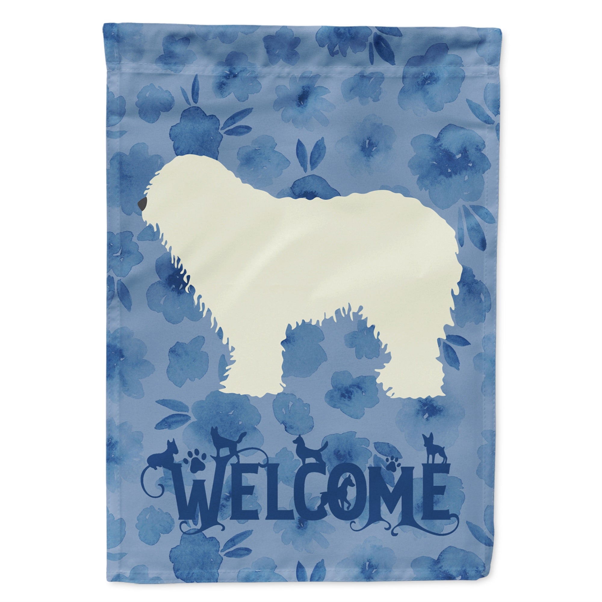 Komondor Welcome Flag Garden Size