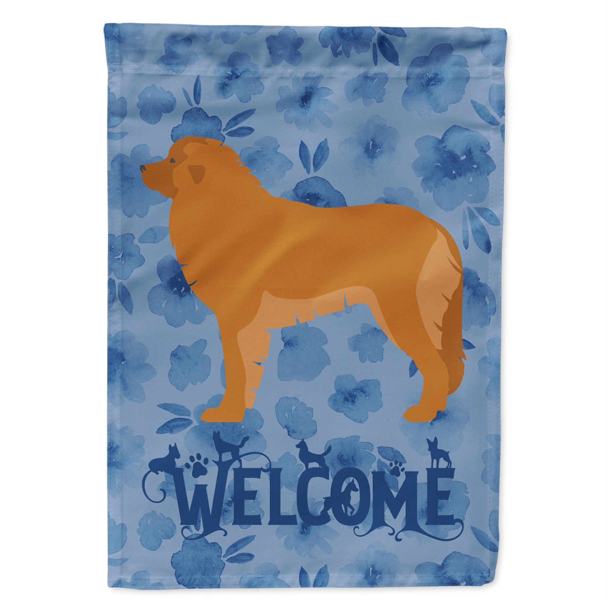 Leonberger Welcome Flag Garden Size