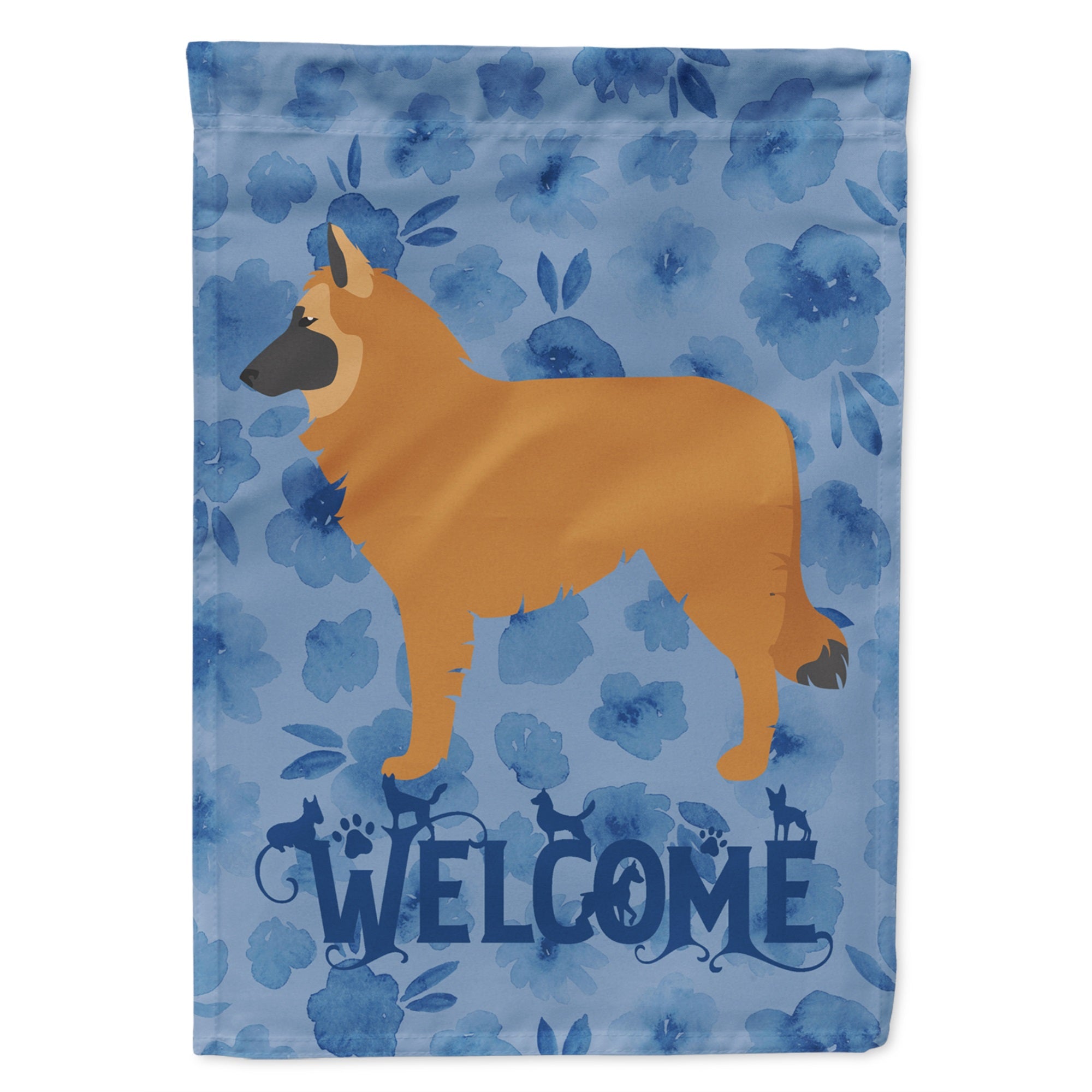 Belgian Shepherd Welcome Flag Garden Size