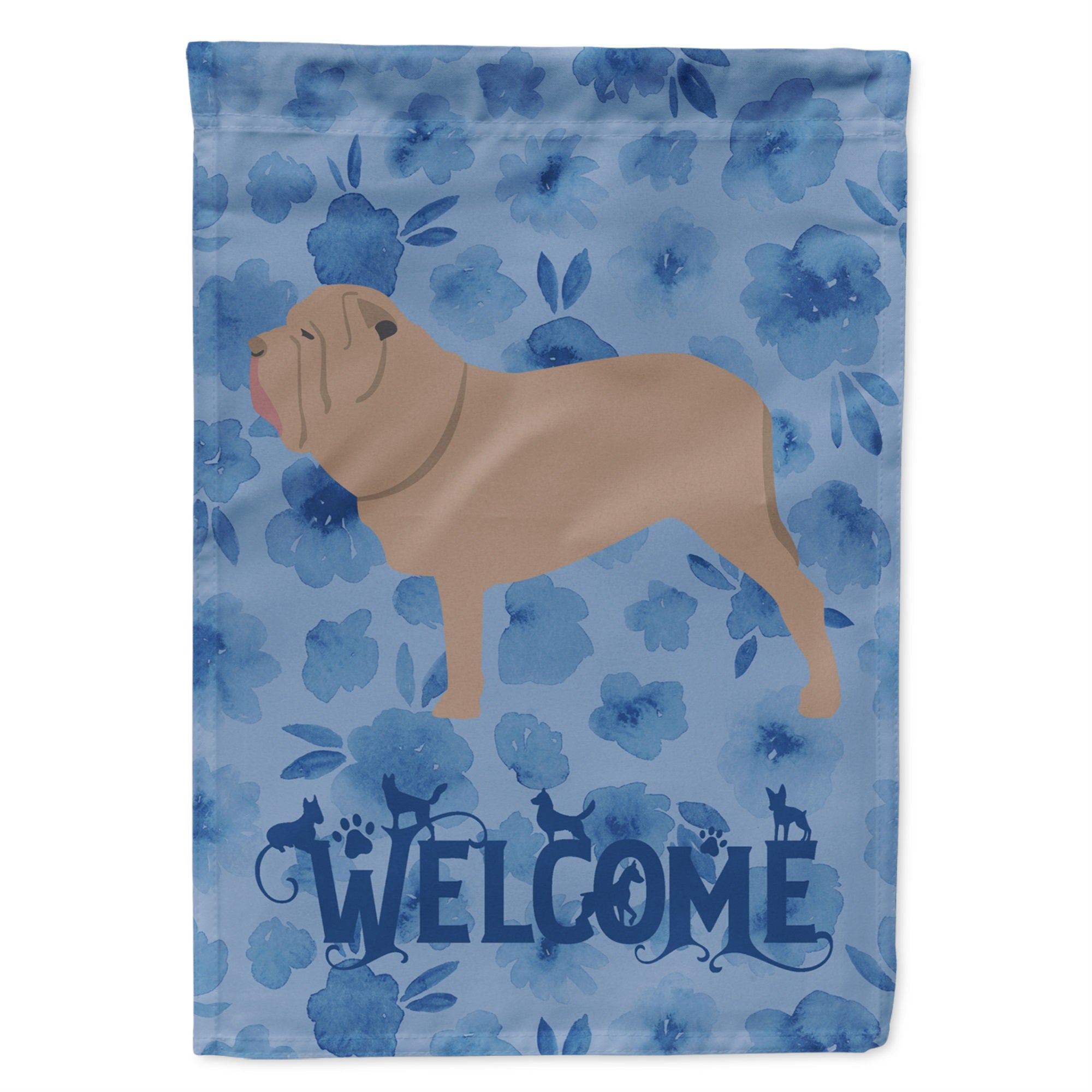 Neapolitan Mastiff Welcome Flag Garden Size