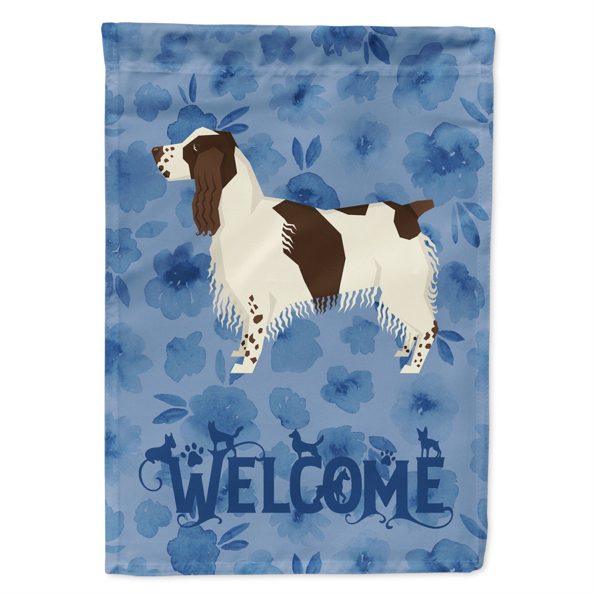 English Springer Spaniel Welcome Flag Garden Size