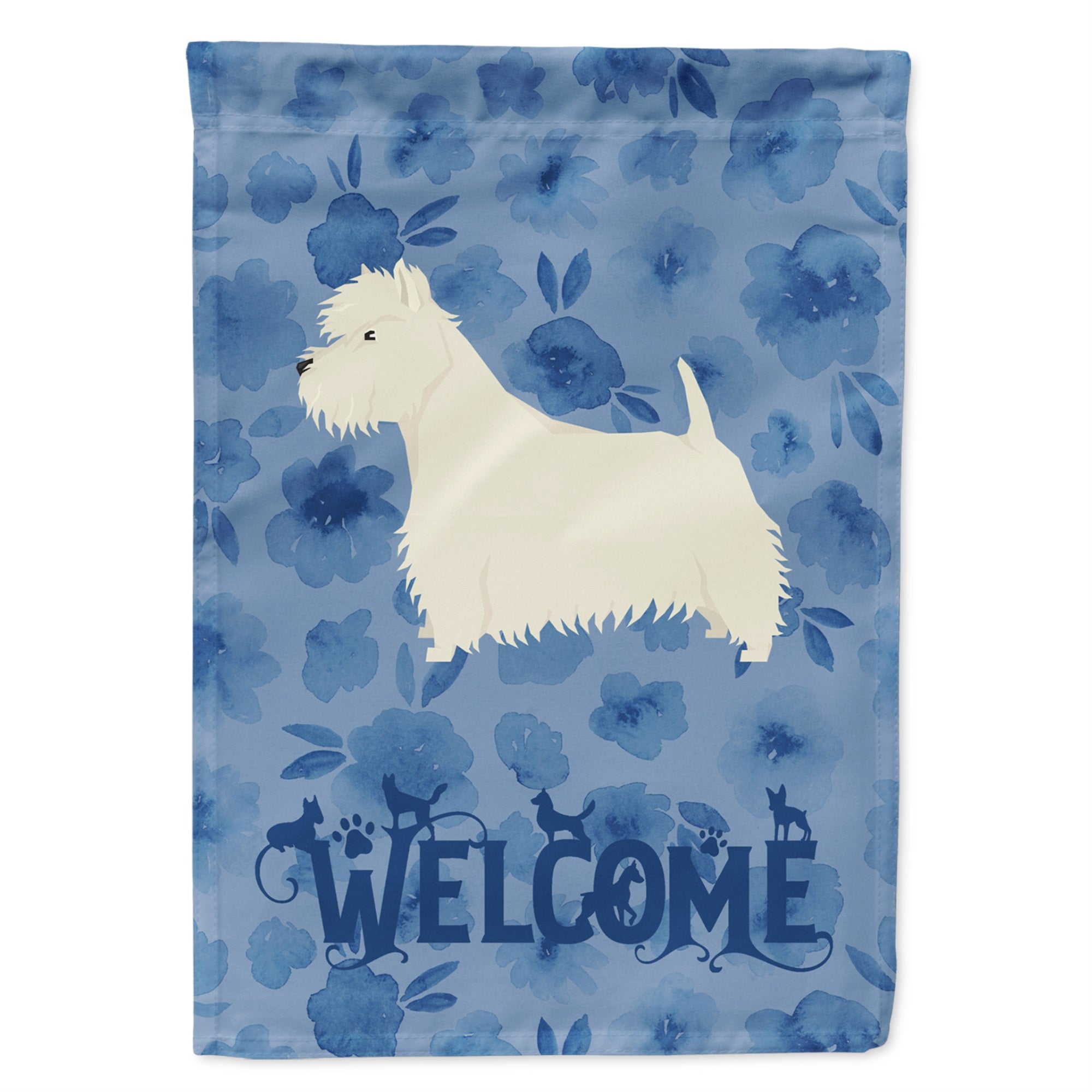 Westie Welcome Flag Garden Size